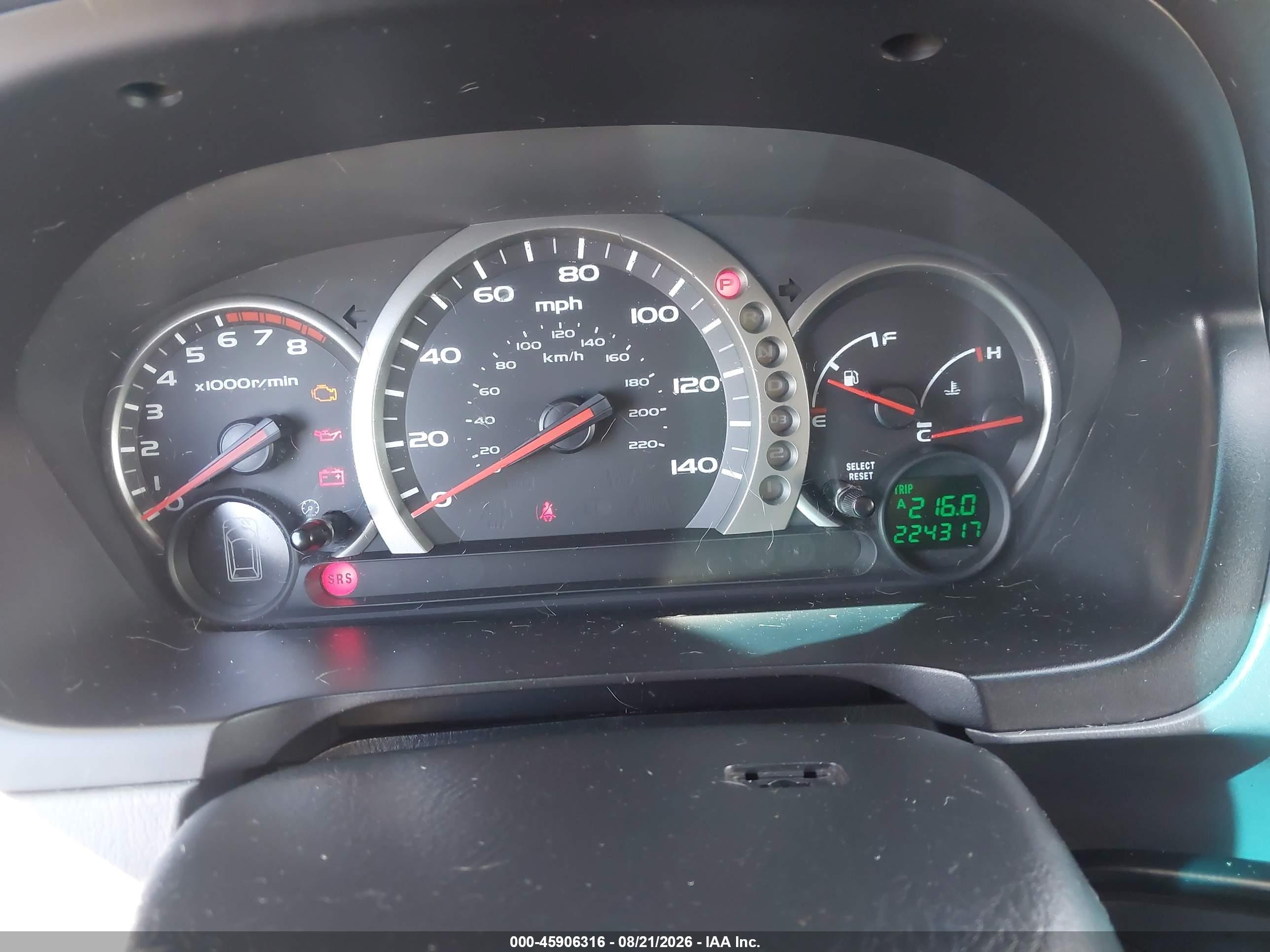 2003 Honda Pilot Exl Black vin: 2HKYF18683H618674