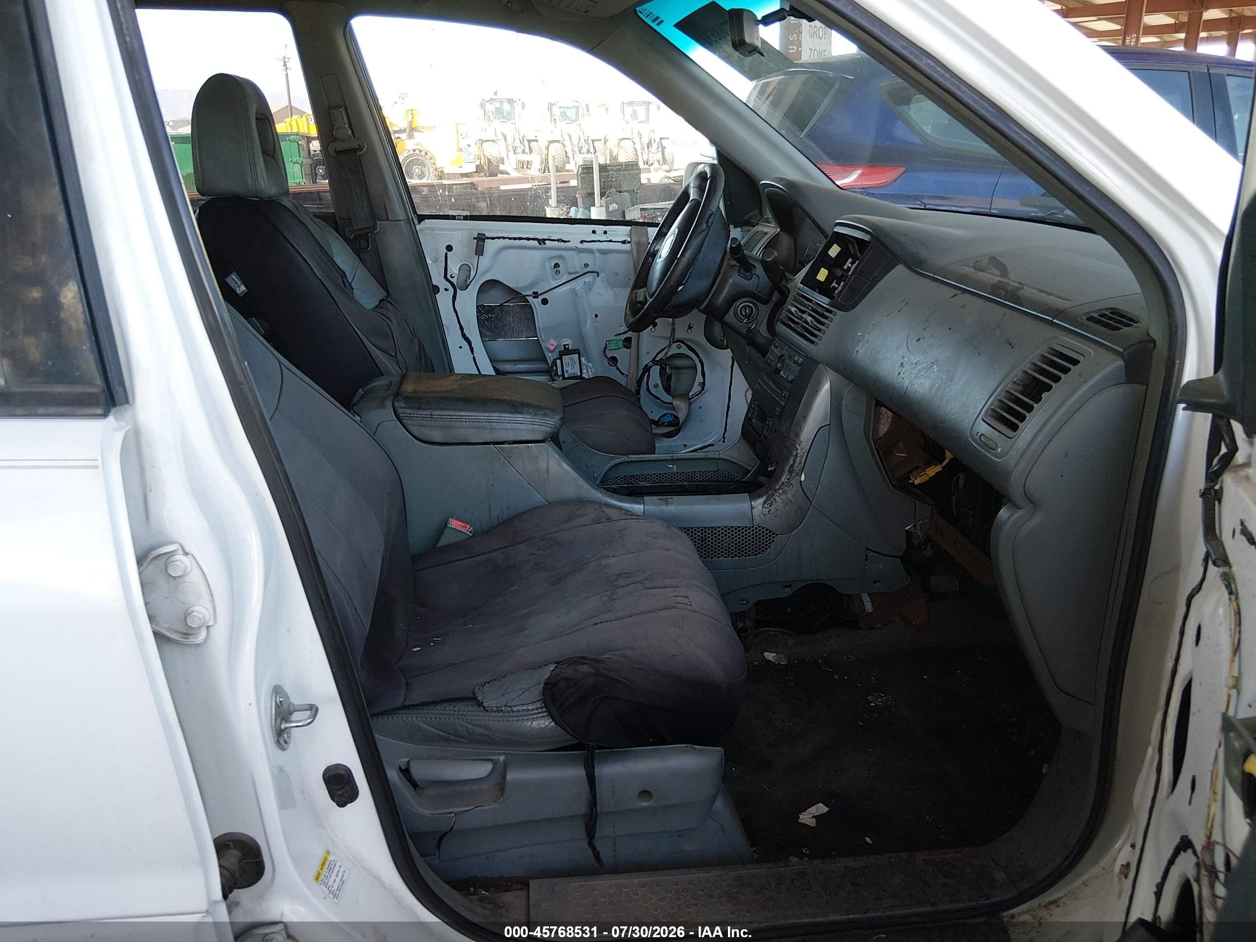 2004 Honda Pilot Ex-l White vin: 2HKYF18684H506362