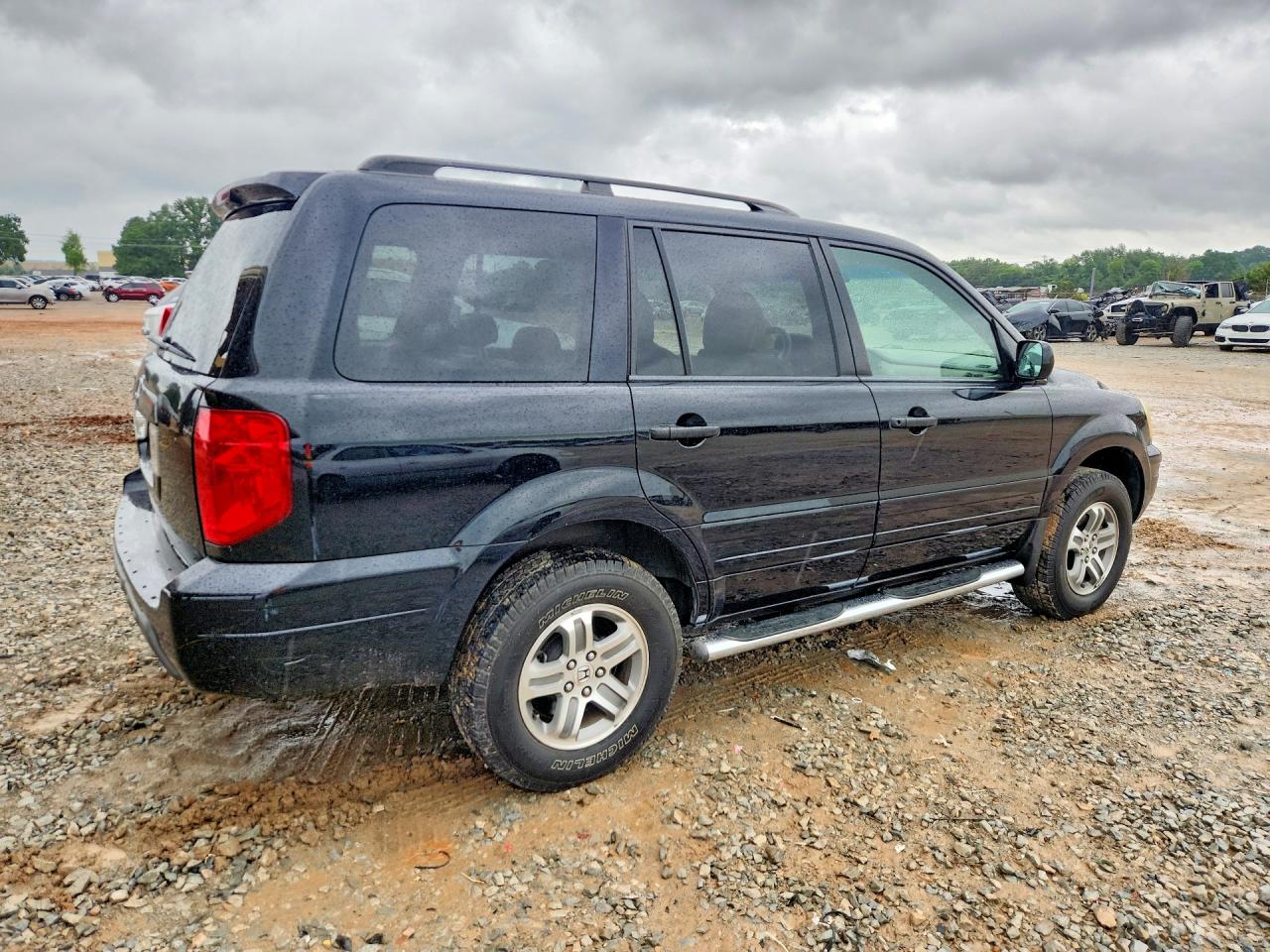2004 Honda Pilot Exl Black vin: 2HKYF18684H607174