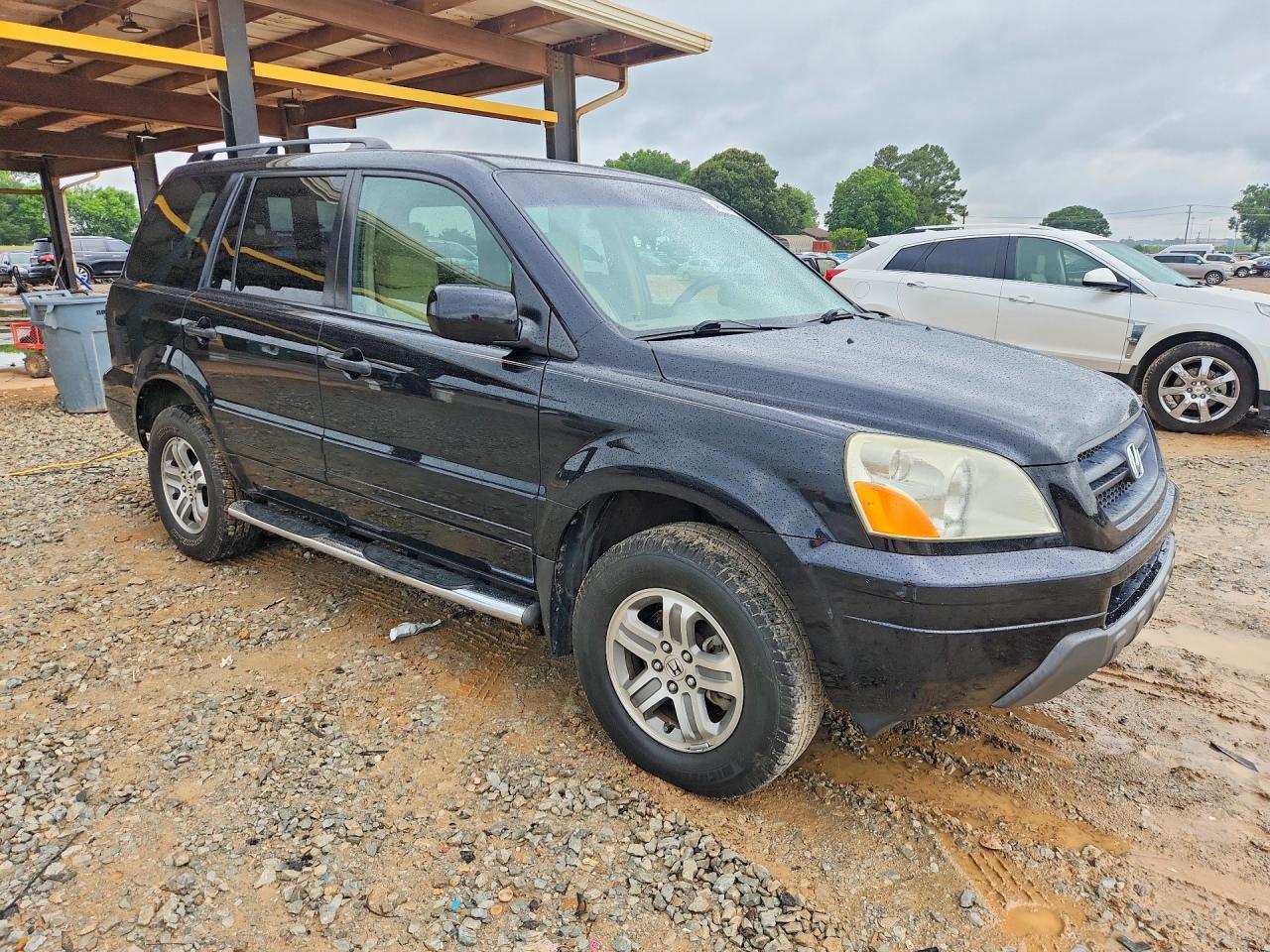 2004 Honda Pilot Exl Black vin: 2HKYF18684H607174