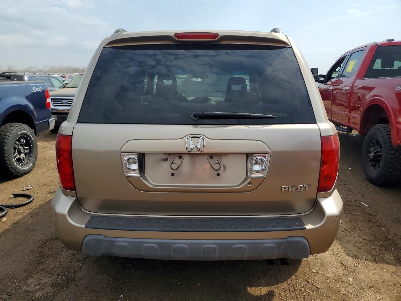 2004 Honda Pilot Exl Gold vin: 2HKYF18684H607367