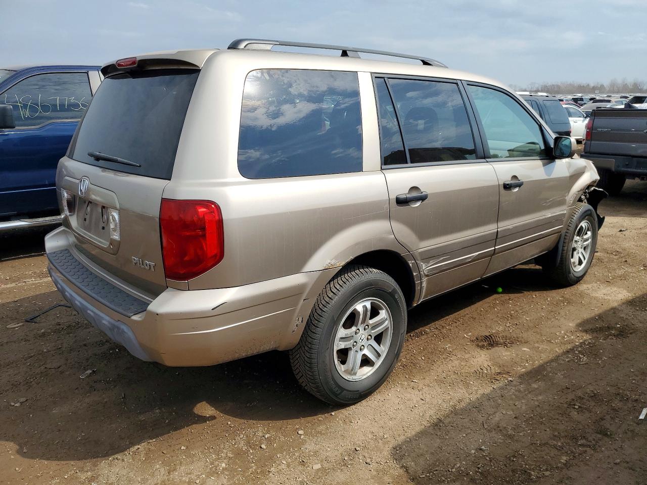 2004 Honda Pilot Exl Gold vin: 2HKYF18684H607367