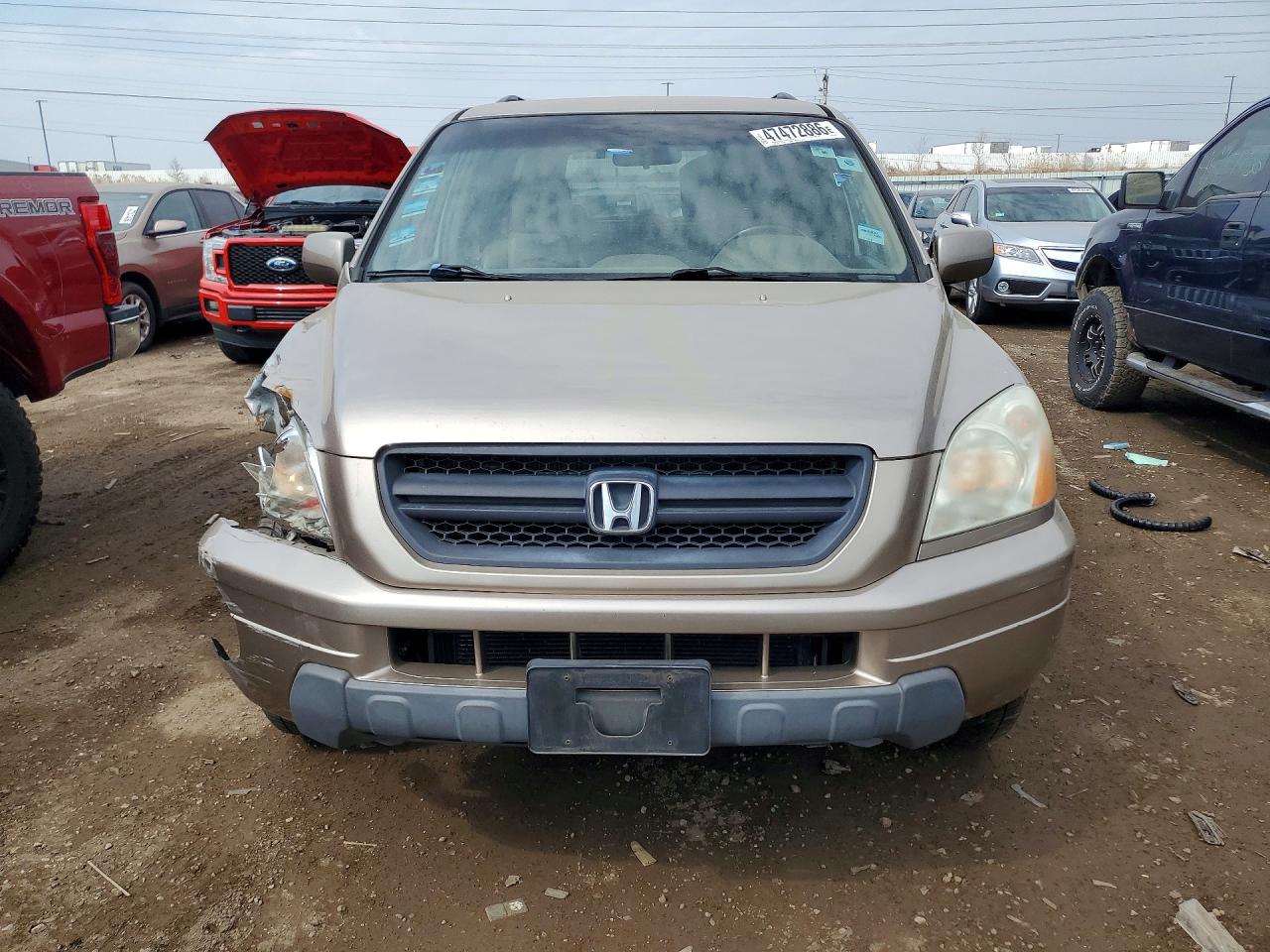 2004 Honda Pilot Exl Gold vin: 2HKYF18684H607367