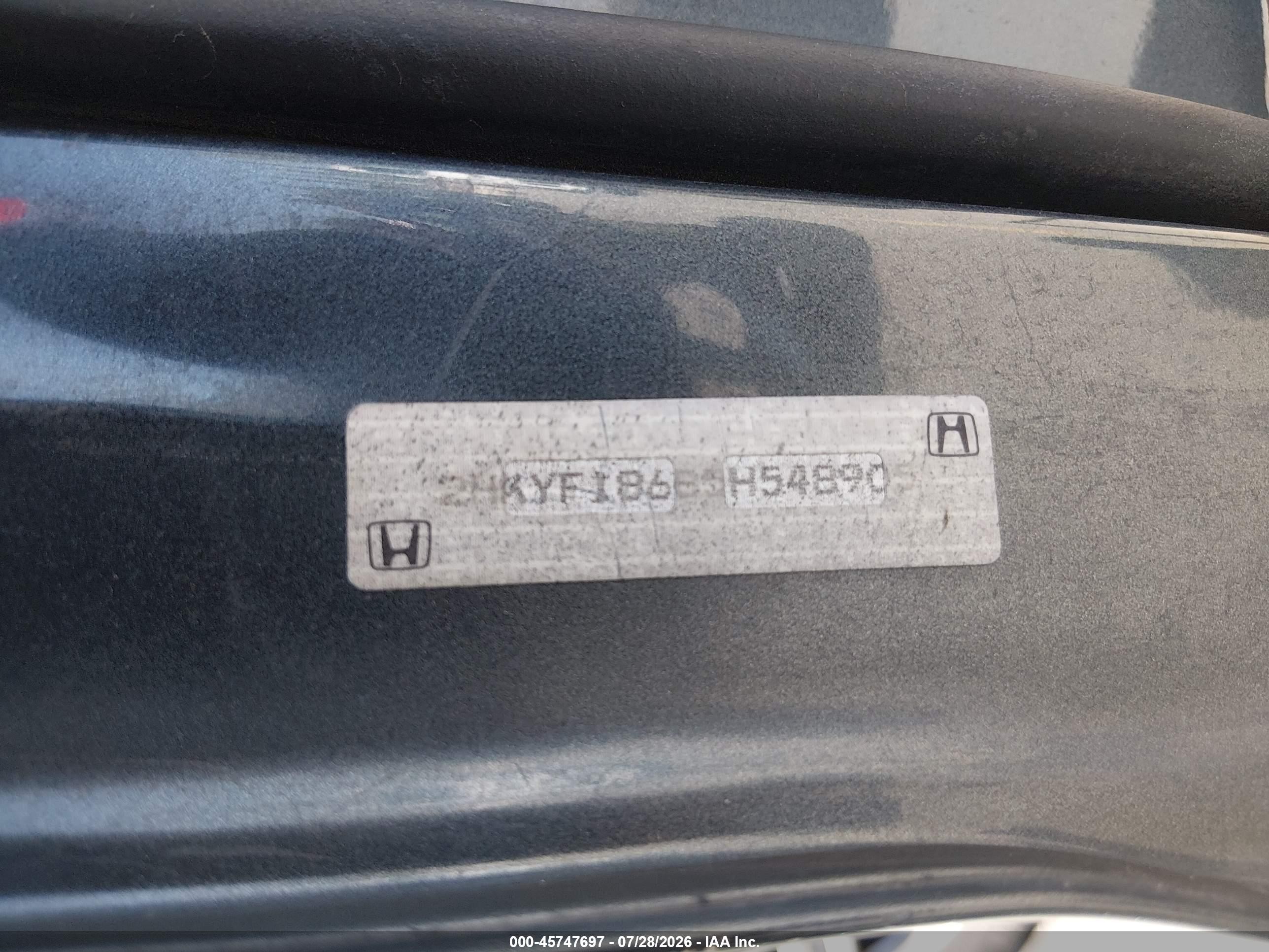 2005 Honda Pilot Ex-l Gray vin: 2HKYF18685H548905
