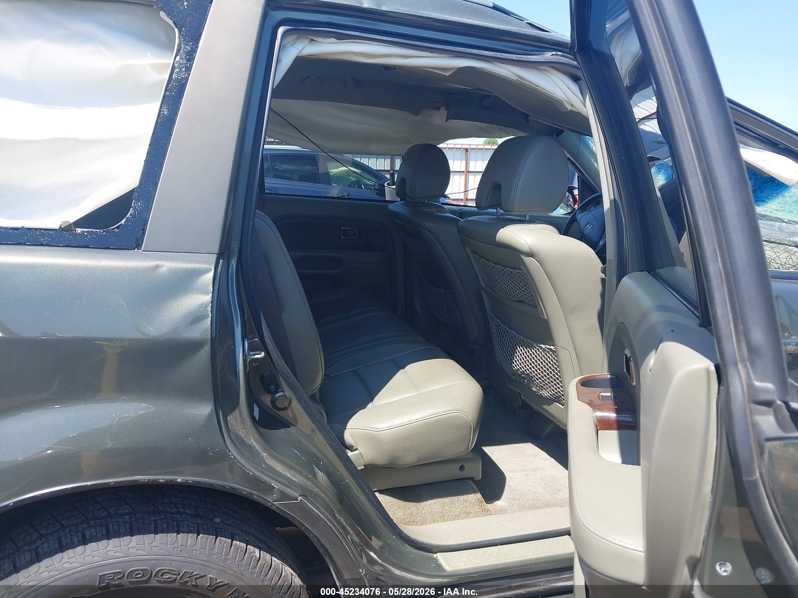 2006 Honda Pilot Ex-l Pewter vin: 2HKYF18686H515890