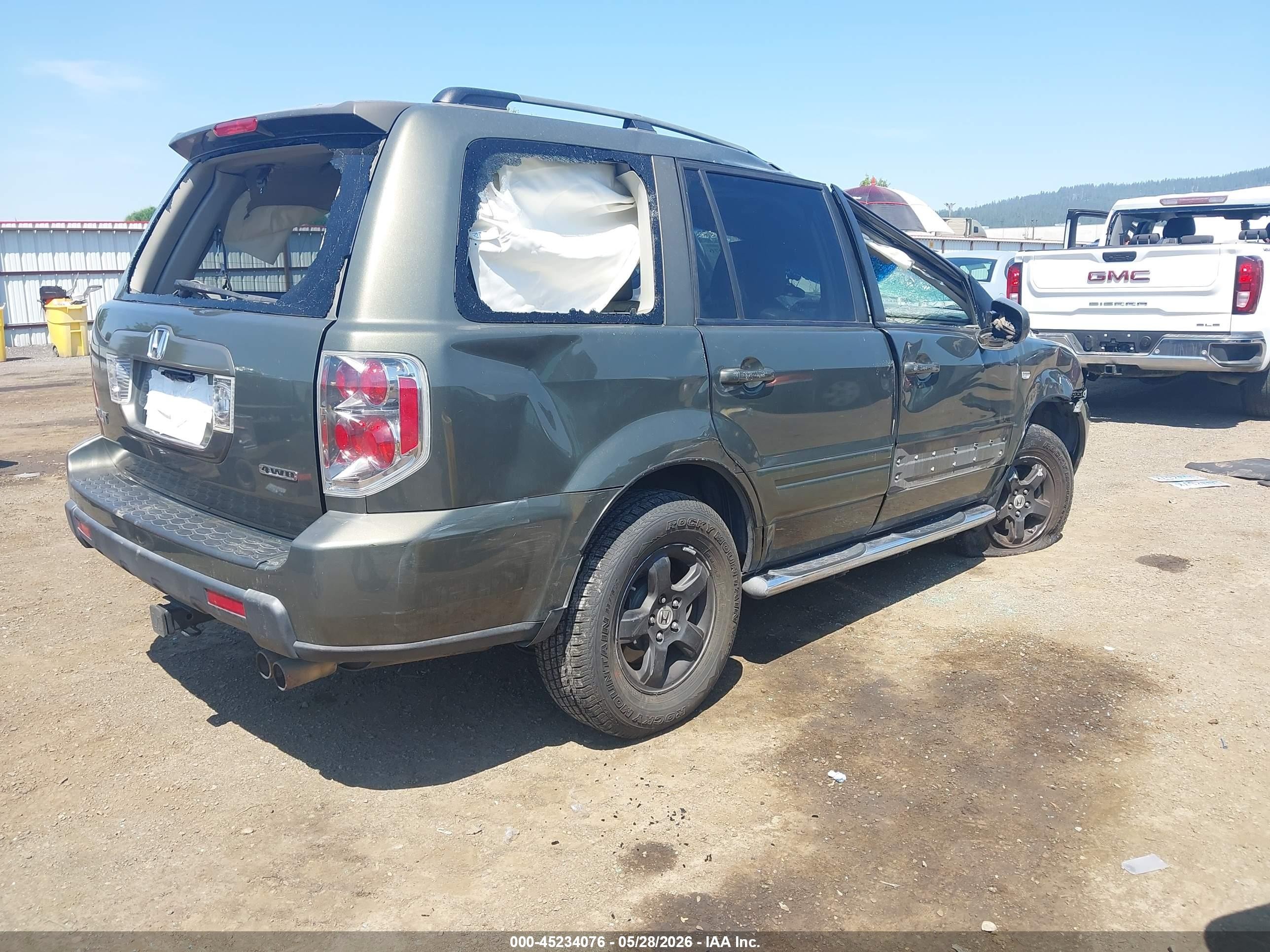 2006 Honda Pilot Ex-l Pewter vin: 2HKYF18686H515890