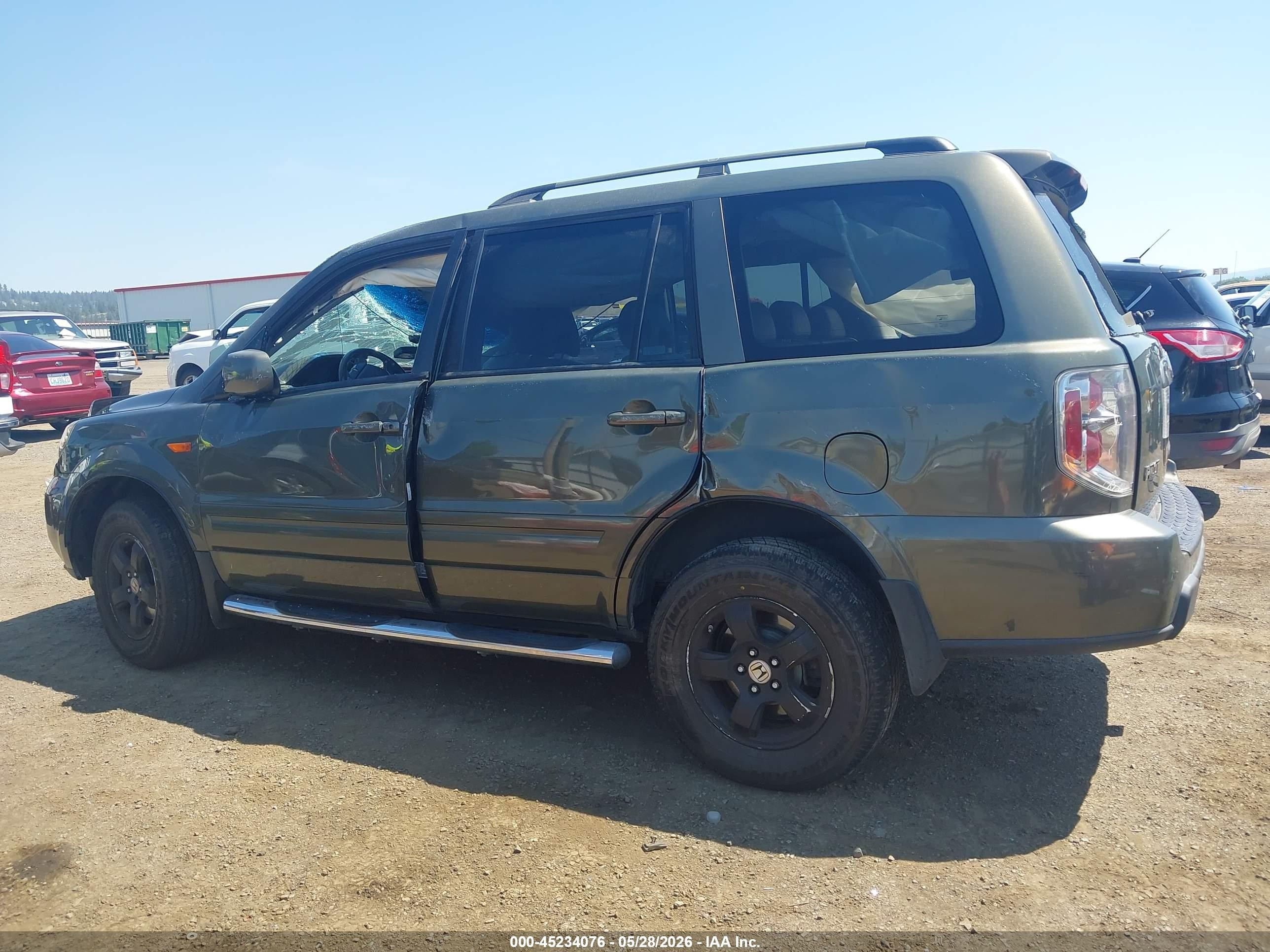 2006 Honda Pilot Ex-l Pewter vin: 2HKYF18686H515890