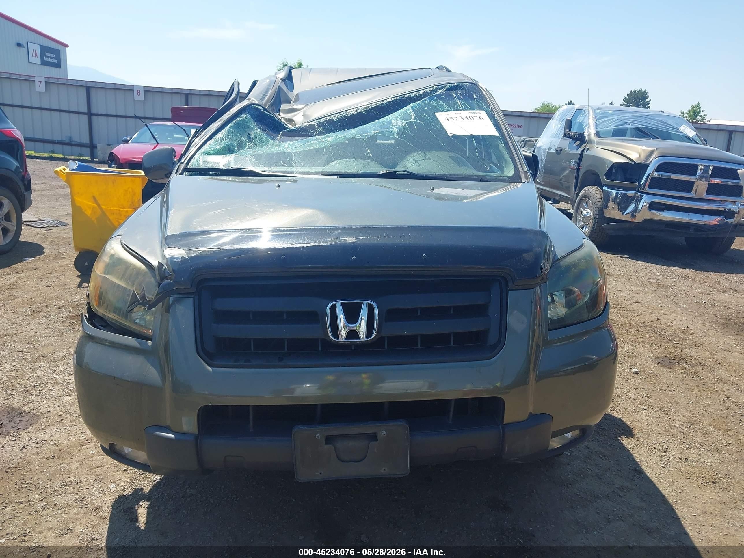 2006 Honda Pilot Ex-l Pewter vin: 2HKYF18686H515890