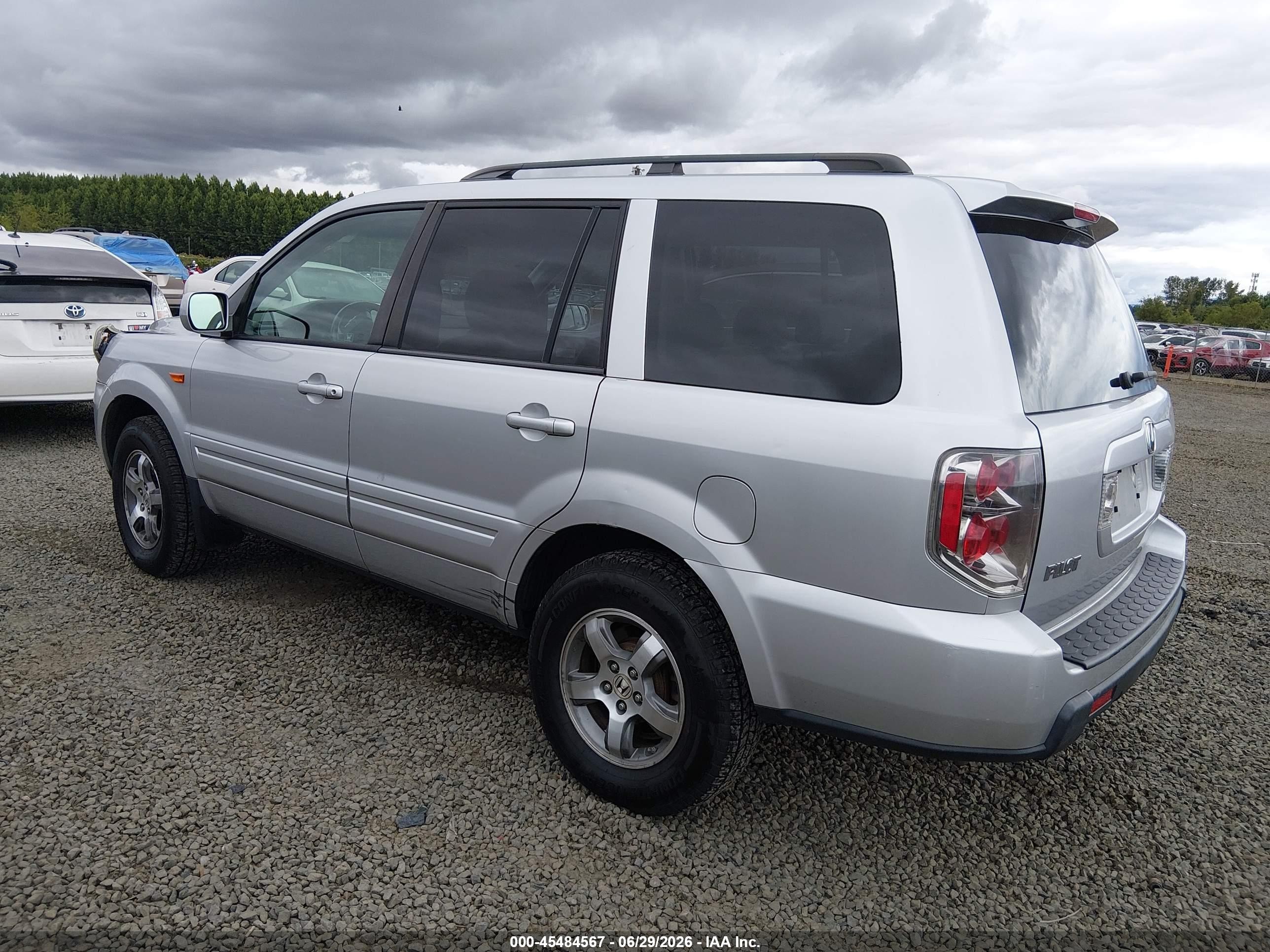 2006 Honda Pilot Ex-l Silver vin: 2HKYF18686H535931