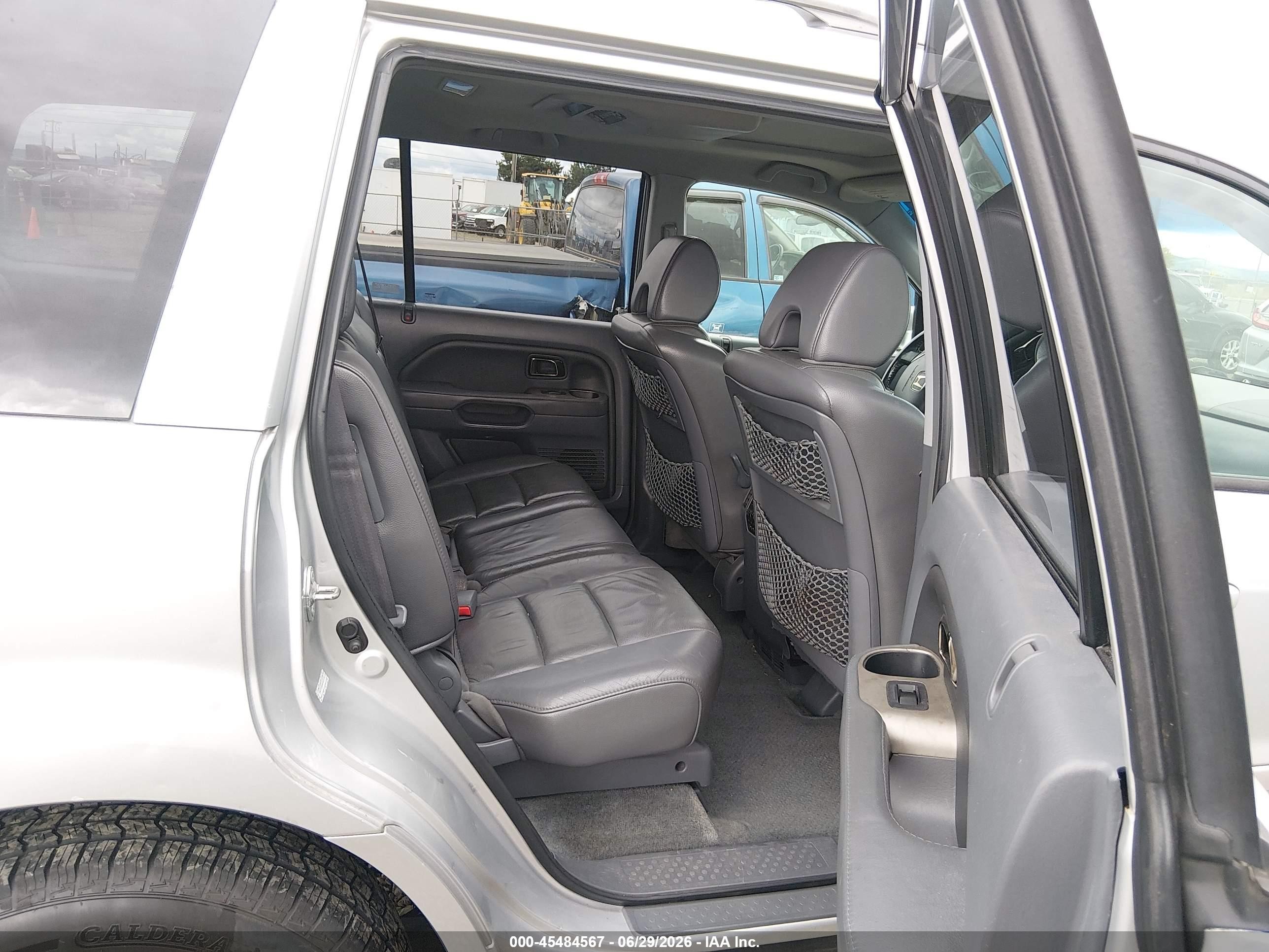 2006 Honda Pilot Ex-l Silver vin: 2HKYF18686H535931