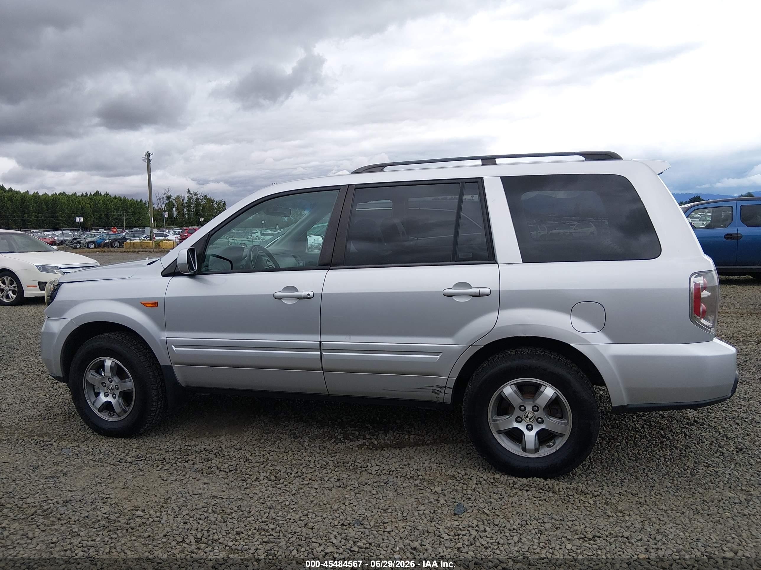 2006 Honda Pilot Ex-l Silver vin: 2HKYF18686H535931