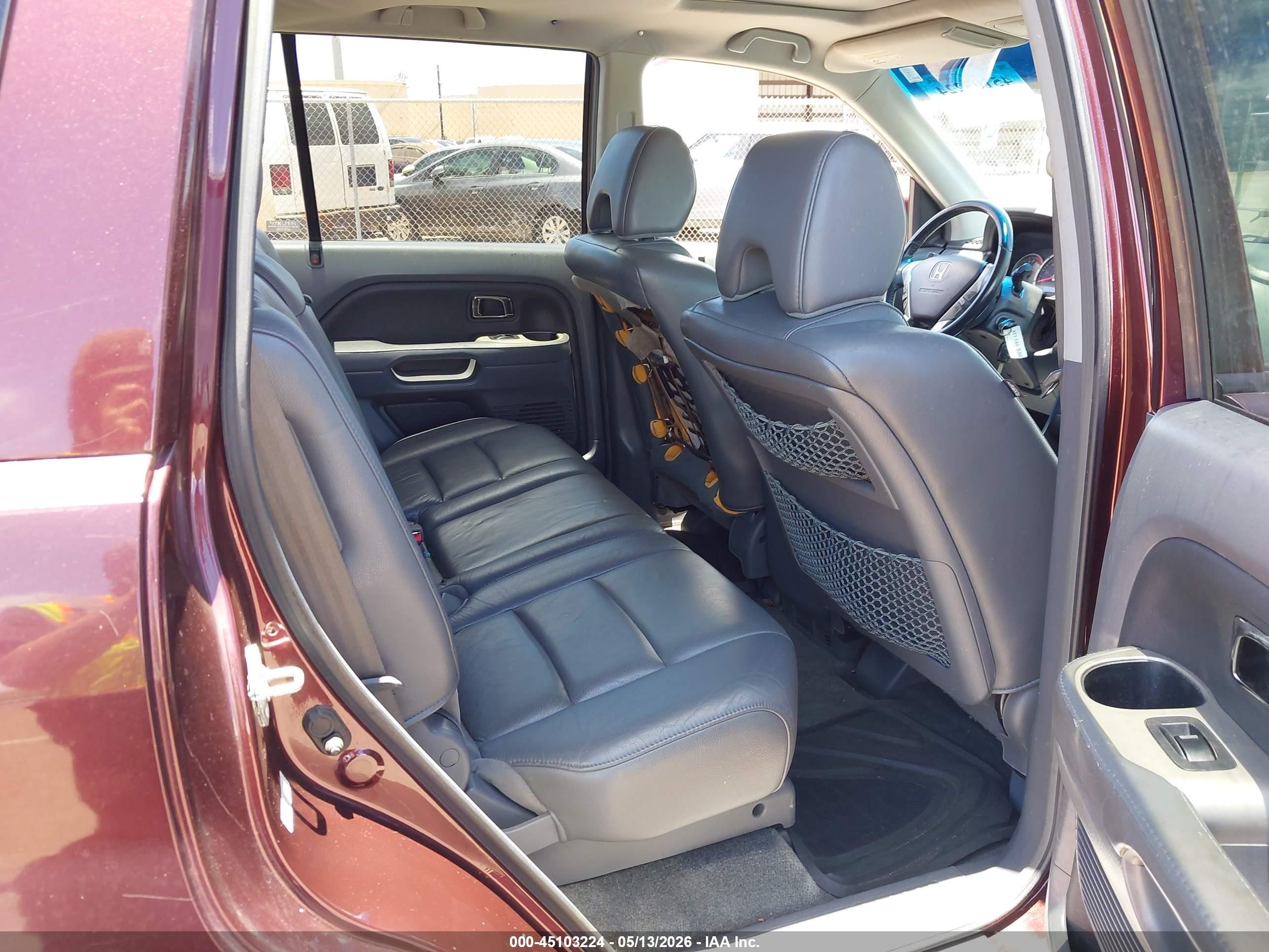 2007 Honda Pilot Ex-l Maroon vin: 2HKYF18687H536692