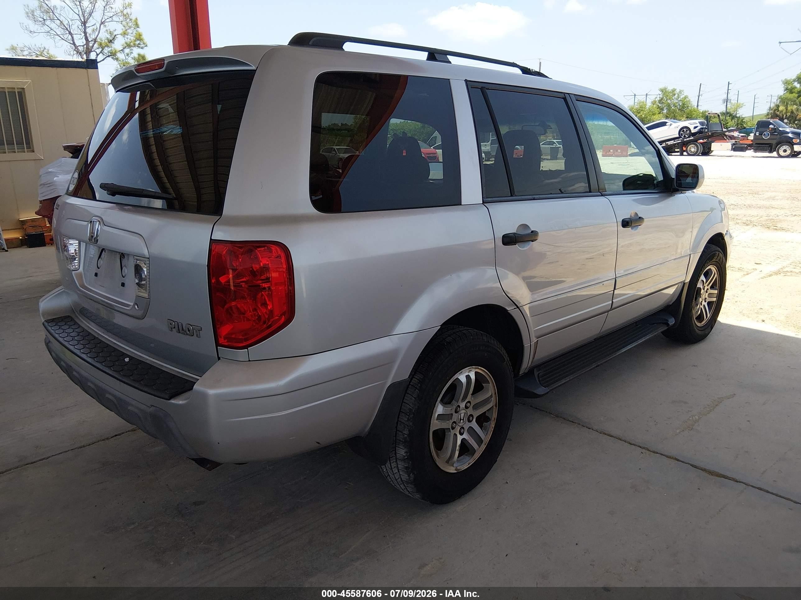 2004 Honda Pilot Ex-l Gray vin: 2HKYF18694H526068