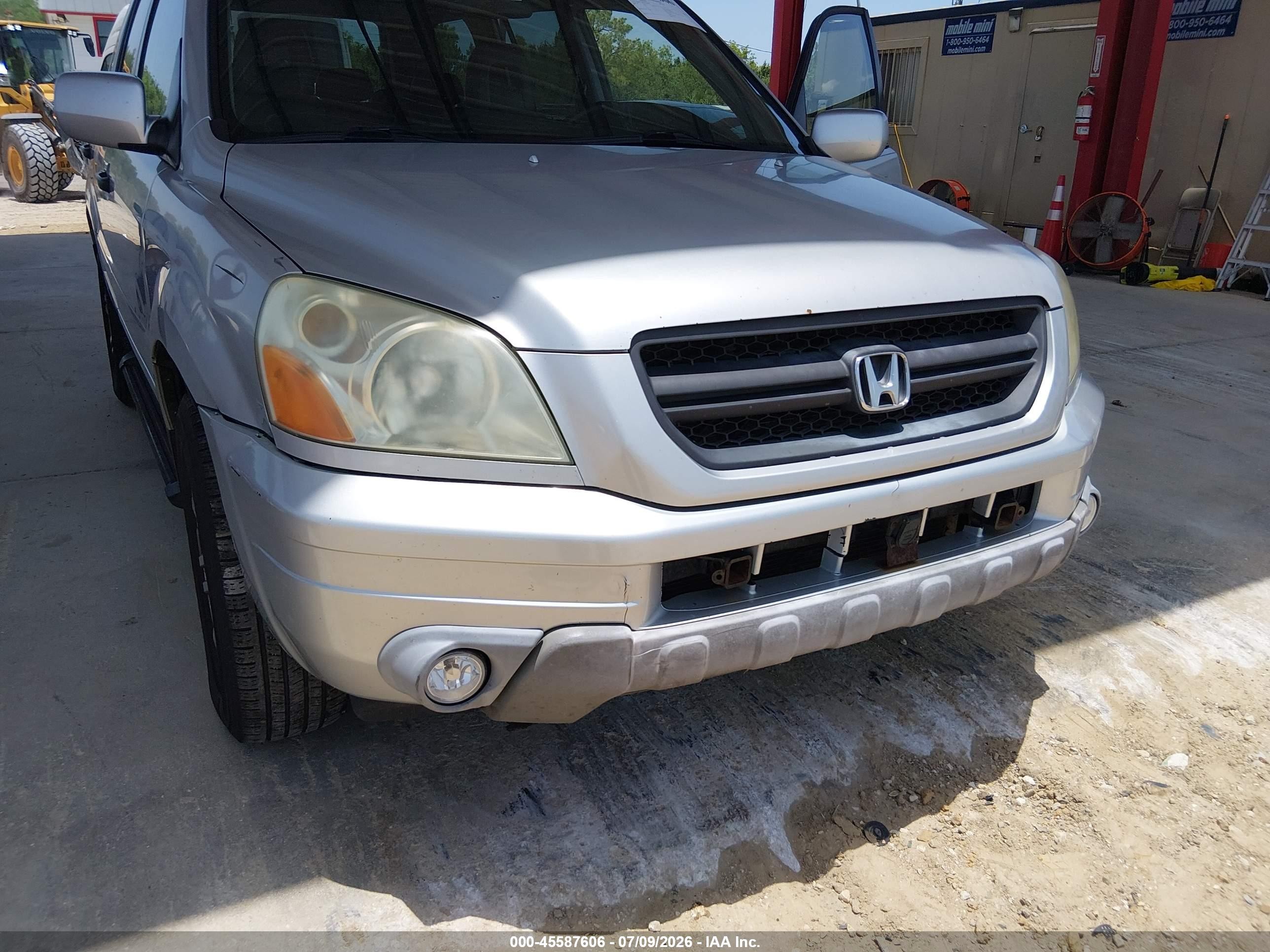 2004 Honda Pilot Ex-l Gray vin: 2HKYF18694H526068