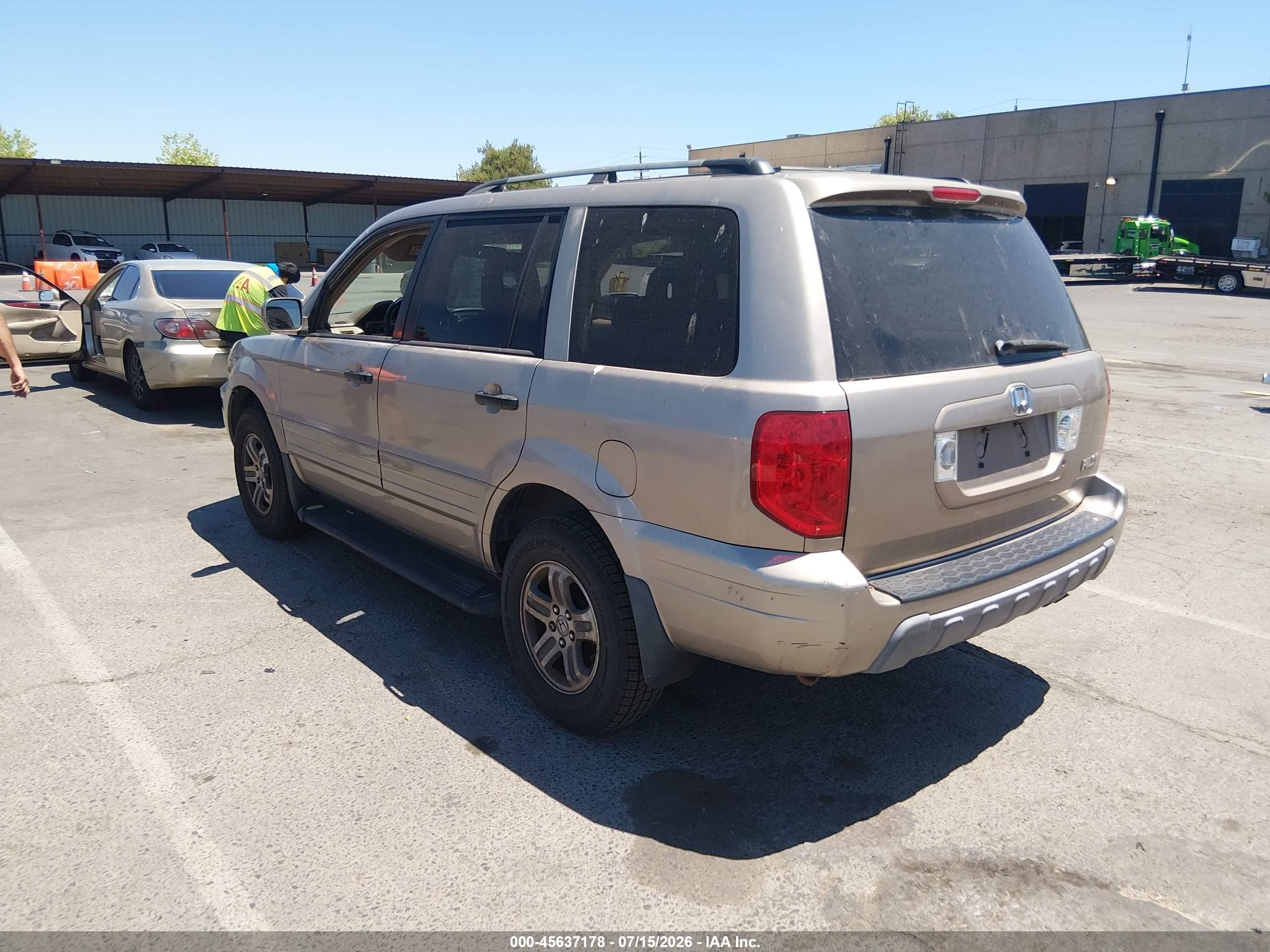 2004 Honda Pilot Ex-l Gold vin: 2HKYF18694H572922