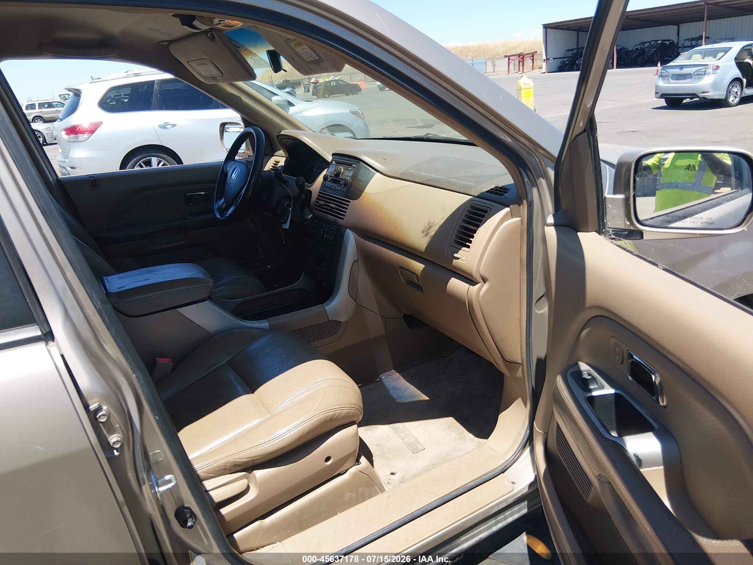 2004 Honda Pilot Ex-l Gold vin: 2HKYF18694H572922