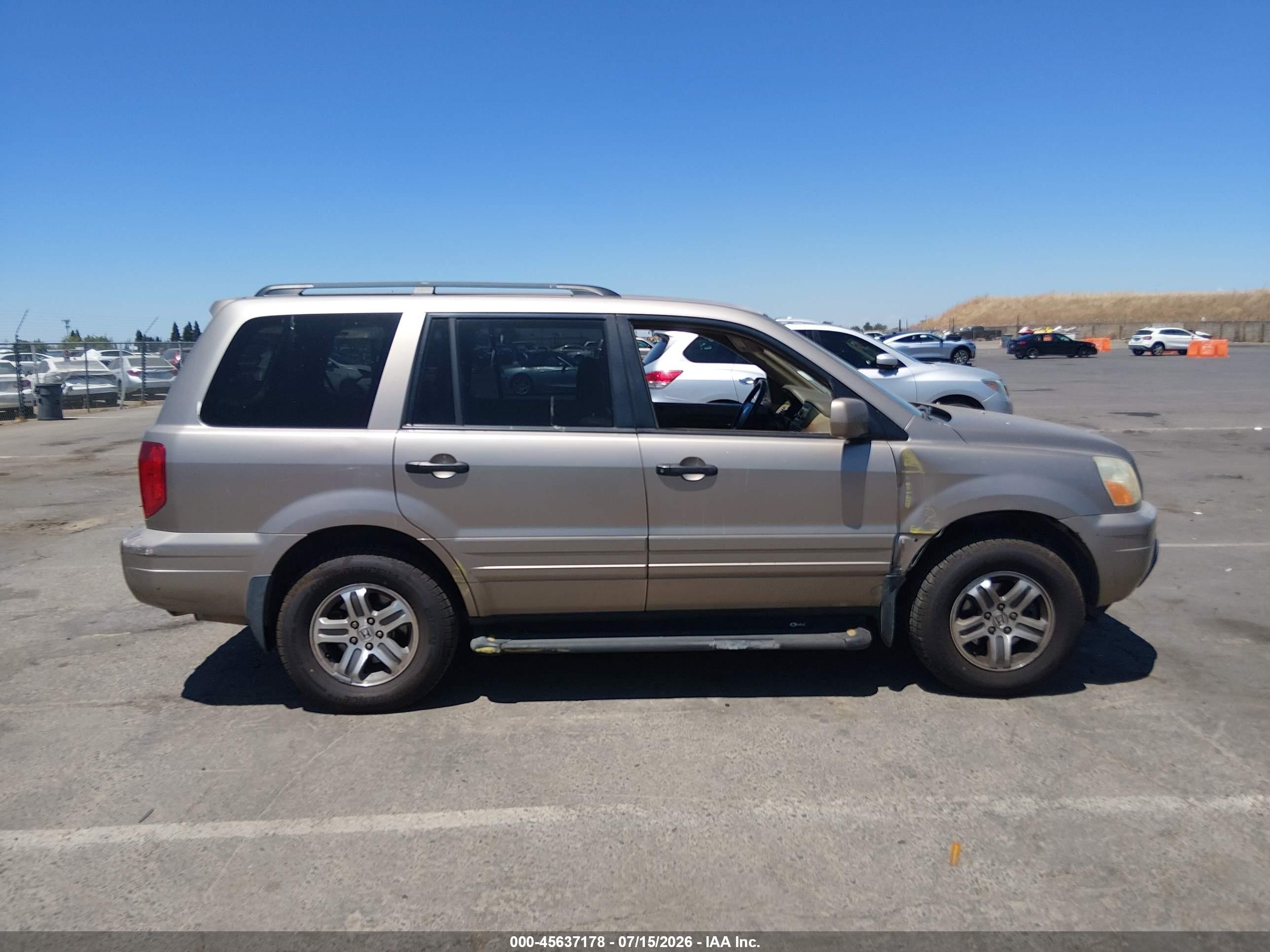 2004 Honda Pilot Ex-l Gold vin: 2HKYF18694H572922