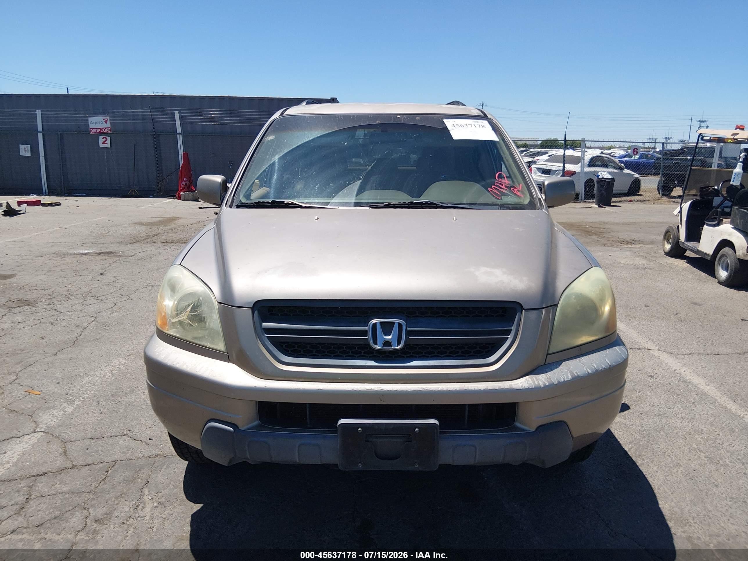 2004 Honda Pilot Ex-l Gold vin: 2HKYF18694H572922