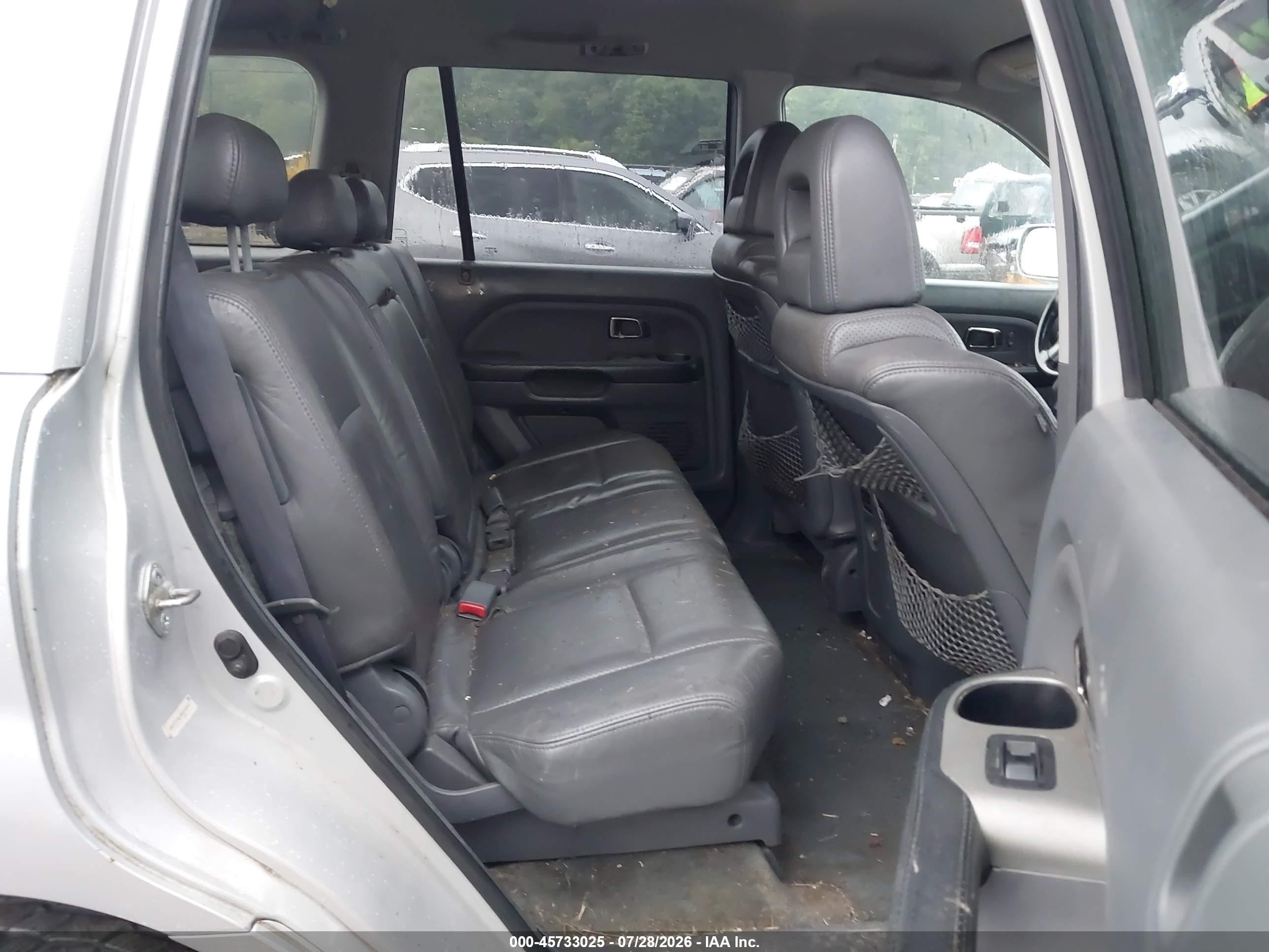 2004 Honda Pilot Ex-l Silver vin: 2HKYF18694H590949