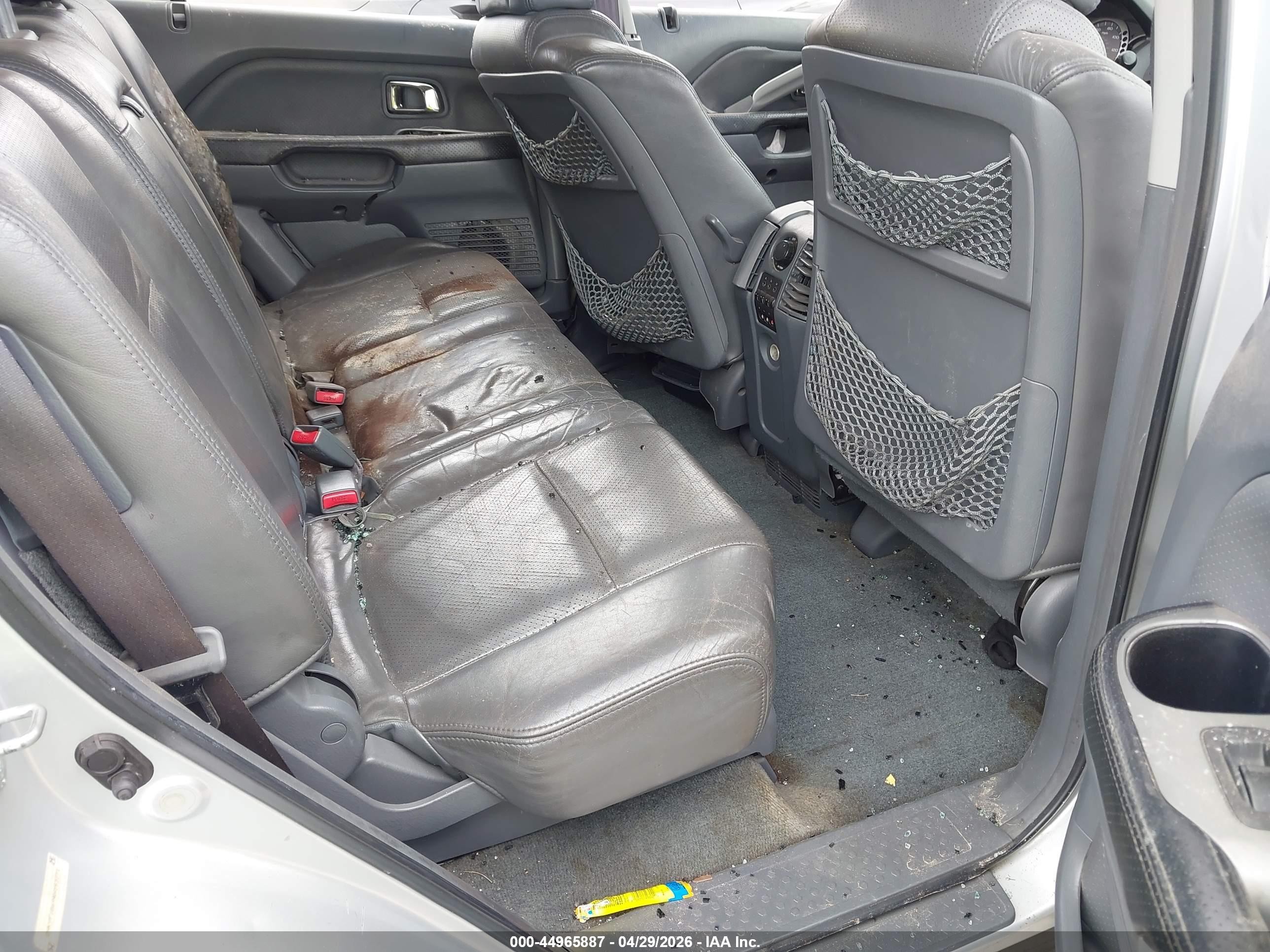 2004 Honda Pilot Ex-l Silver vin: 2HKYF18694H593771