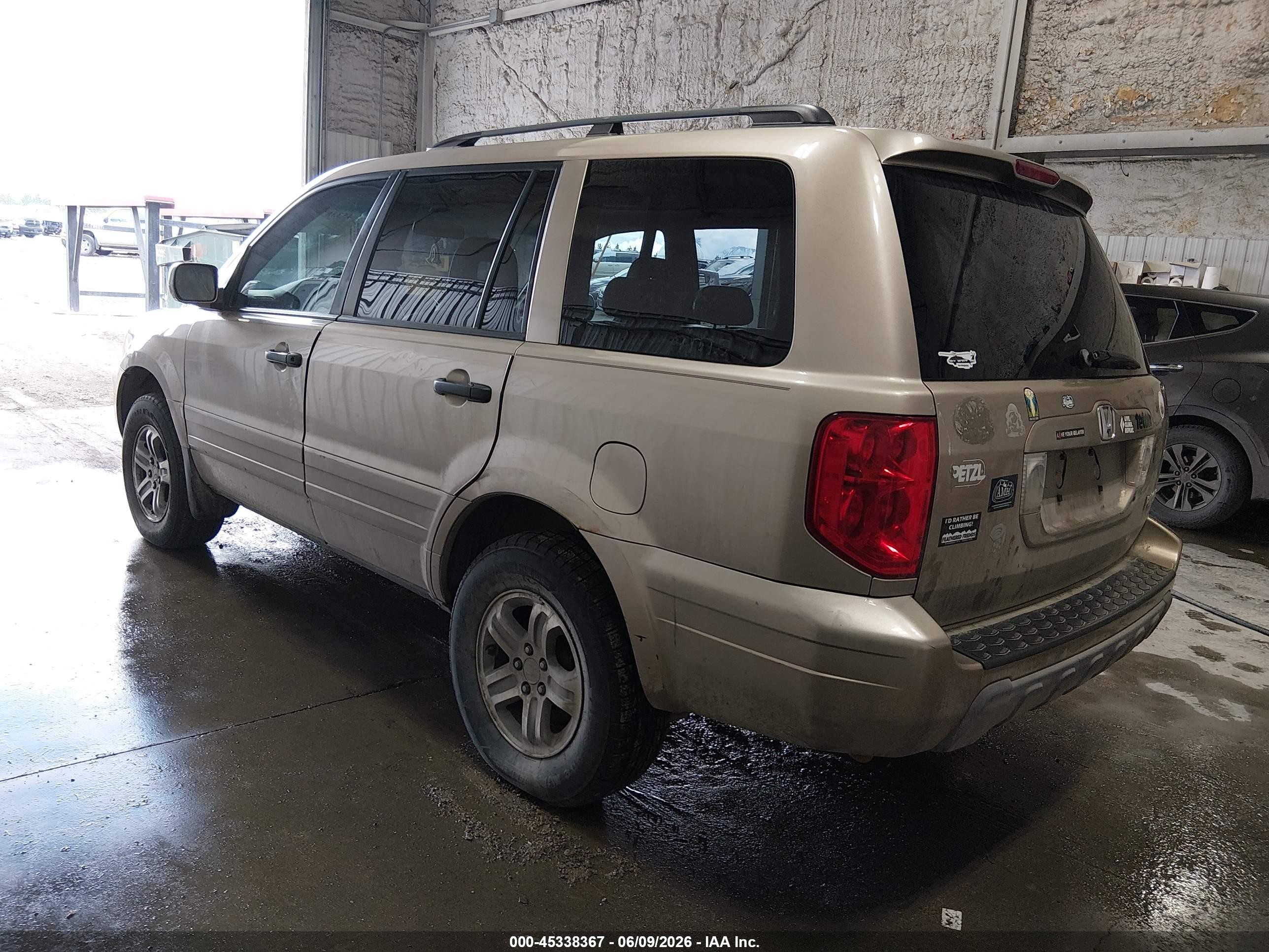 2005 Honda Pilot Ex-l Золотой vin: 2HKYF18695H504671