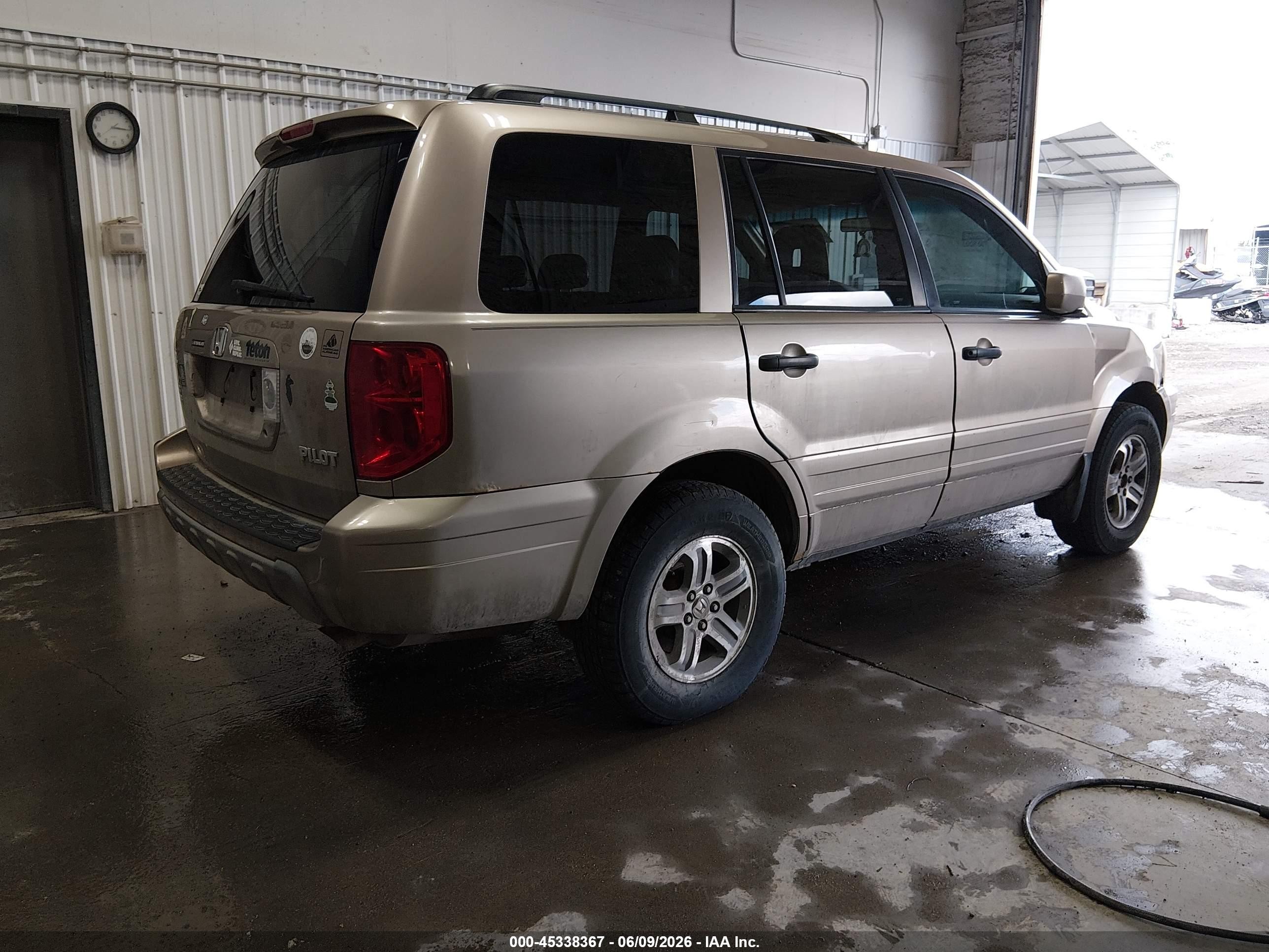 2005 Honda Pilot Ex-l Золотой vin: 2HKYF18695H504671