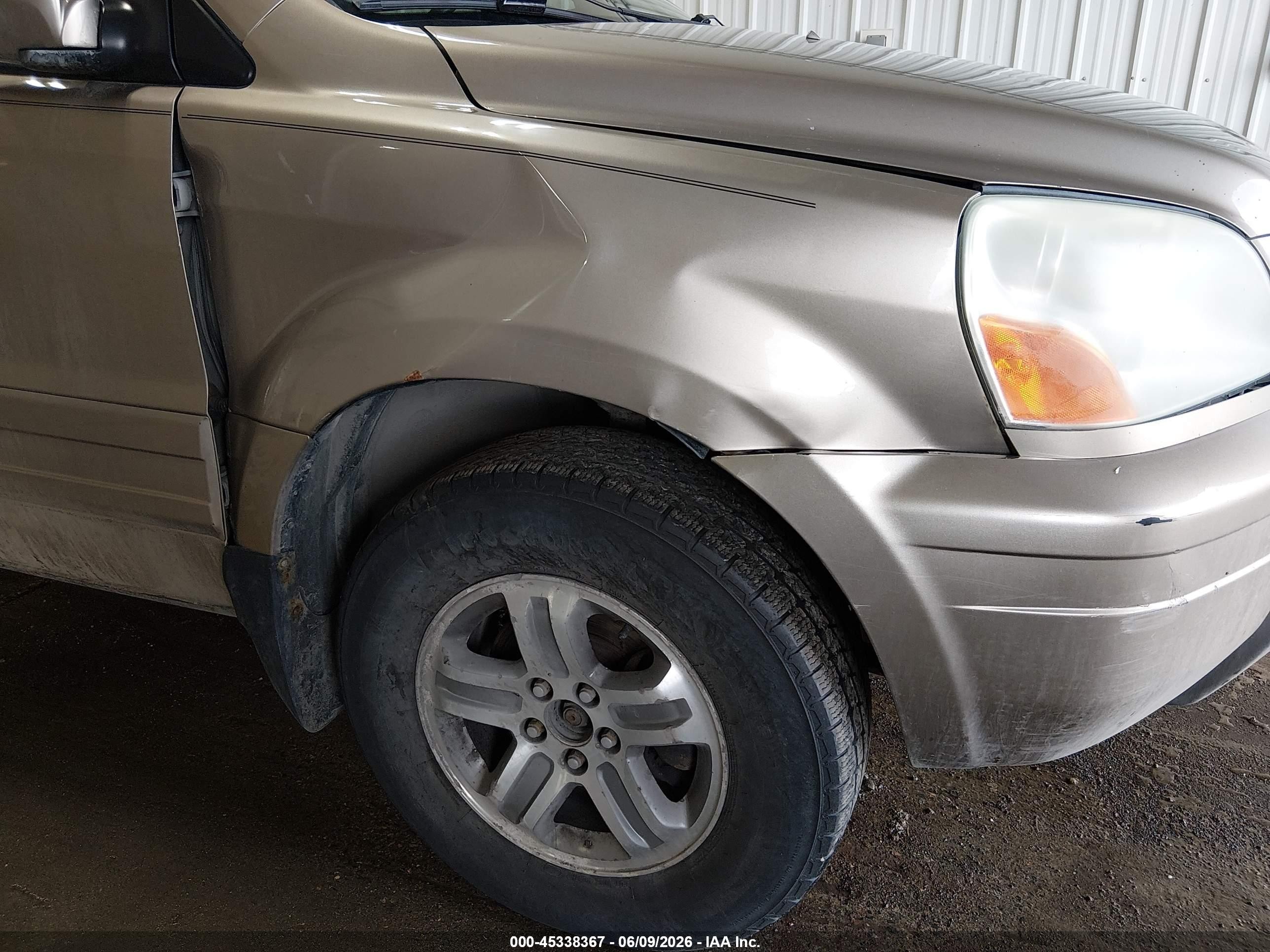 2005 Honda Pilot Ex-l Золотой vin: 2HKYF18695H504671