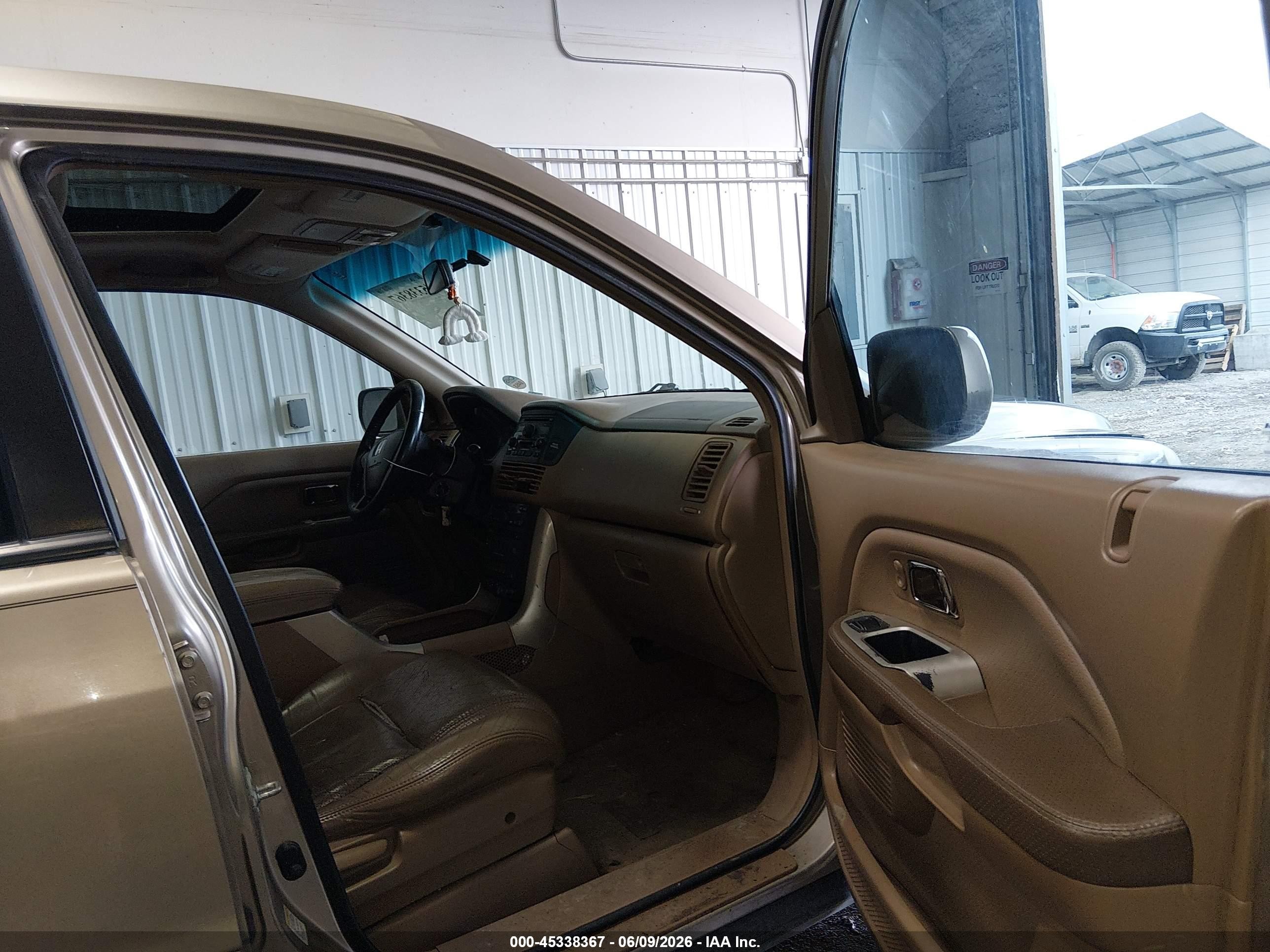2005 Honda Pilot Ex-l Золотой vin: 2HKYF18695H504671