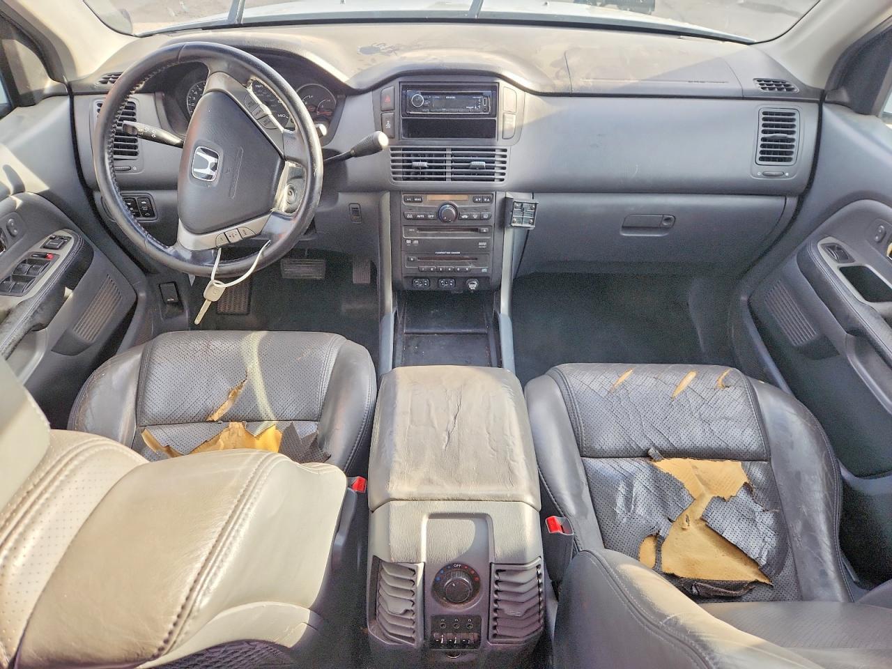 2005 Honda Pilot Exl Серебряный vin: 2HKYF18695H508266