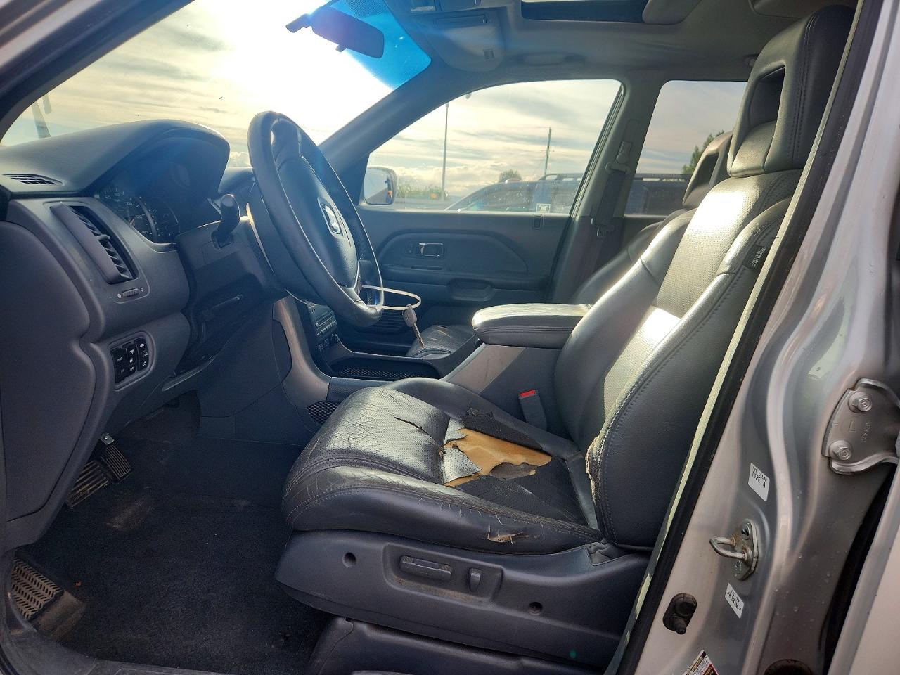 2005 Honda Pilot Exl Серебряный vin: 2HKYF18695H508266