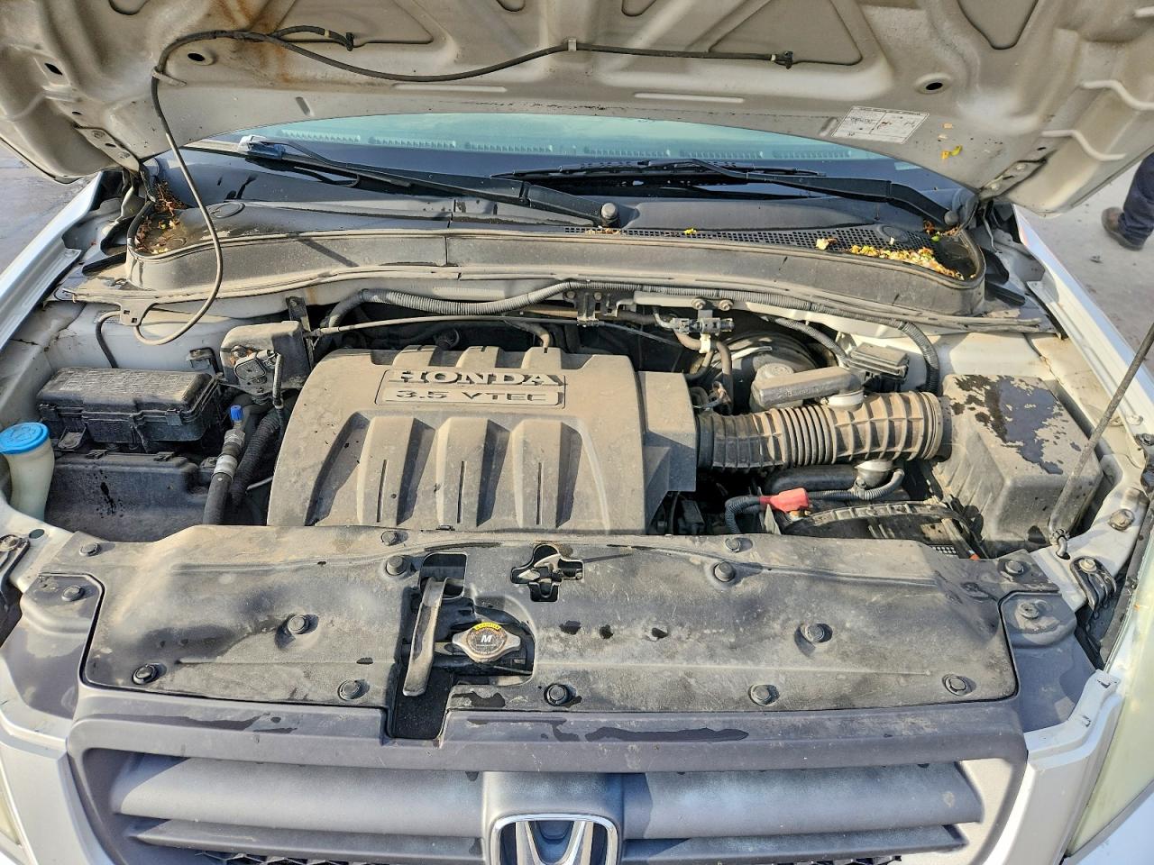 2005 Honda Pilot Exl Серебряный vin: 2HKYF18695H508266