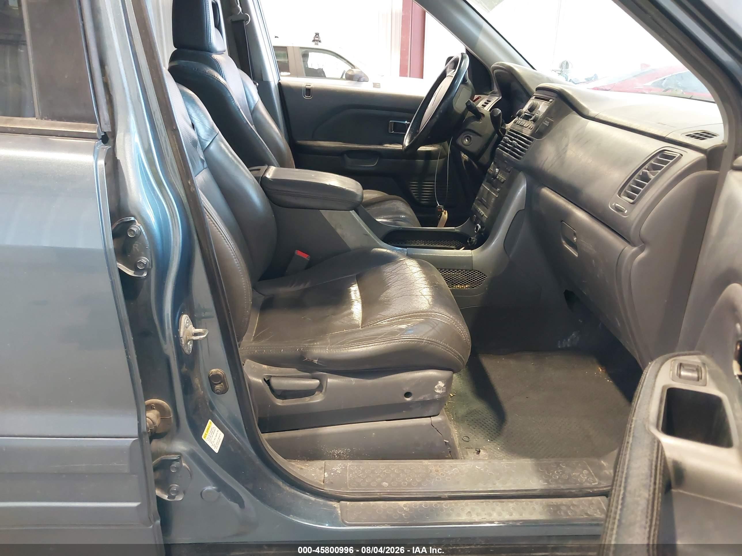 2005 Honda Pilot Ex-l Navy vin: 2HKYF18695H527447