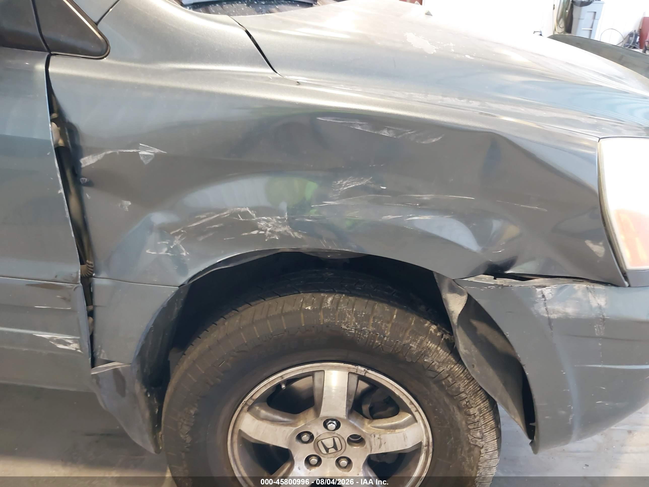 2005 Honda Pilot Ex-l Navy vin: 2HKYF18695H527447