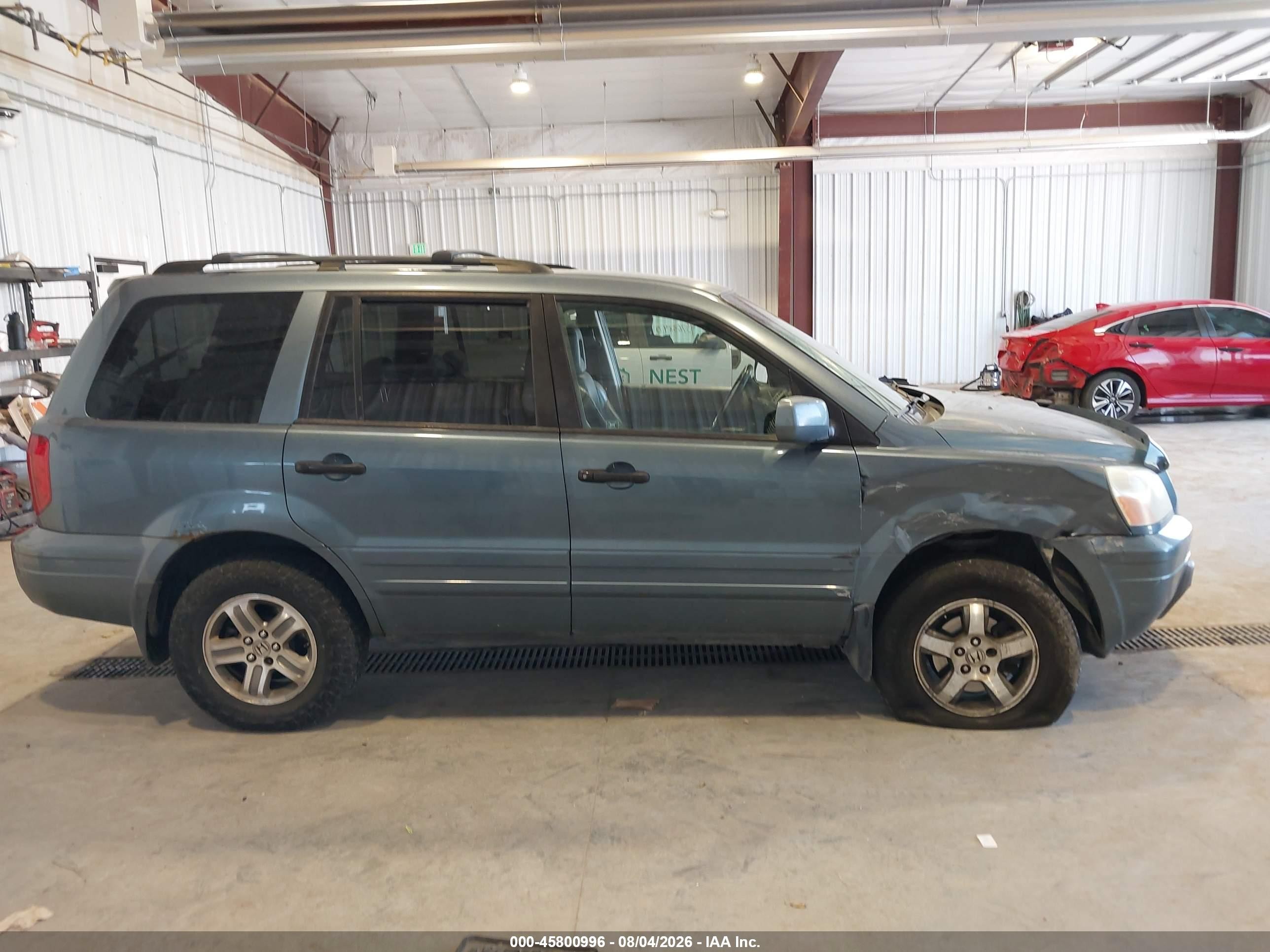 2005 Honda Pilot Ex-l Navy vin: 2HKYF18695H527447