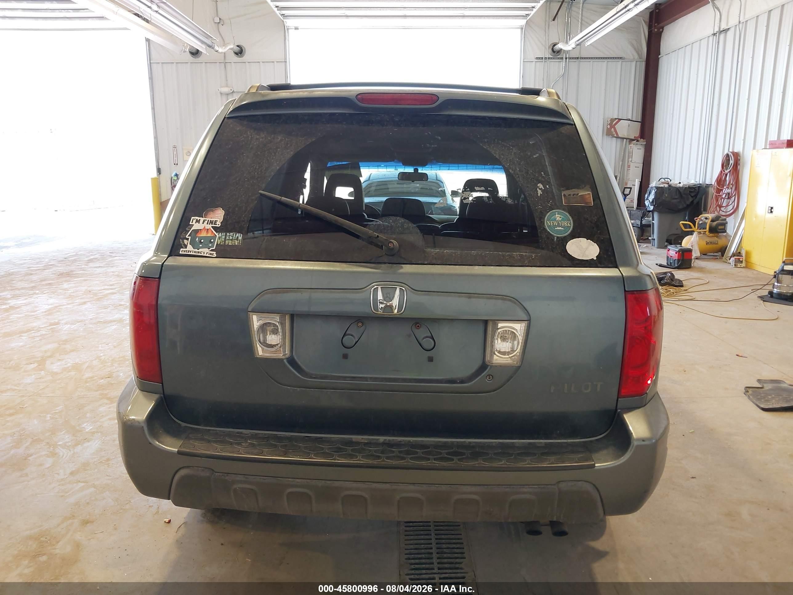 2005 Honda Pilot Ex-l Navy vin: 2HKYF18695H527447