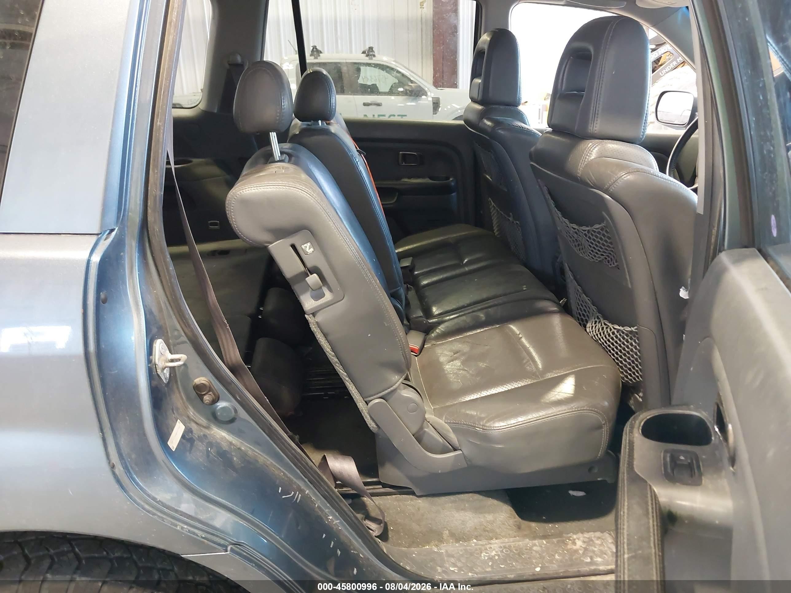 2005 Honda Pilot Ex-l Navy vin: 2HKYF18695H527447