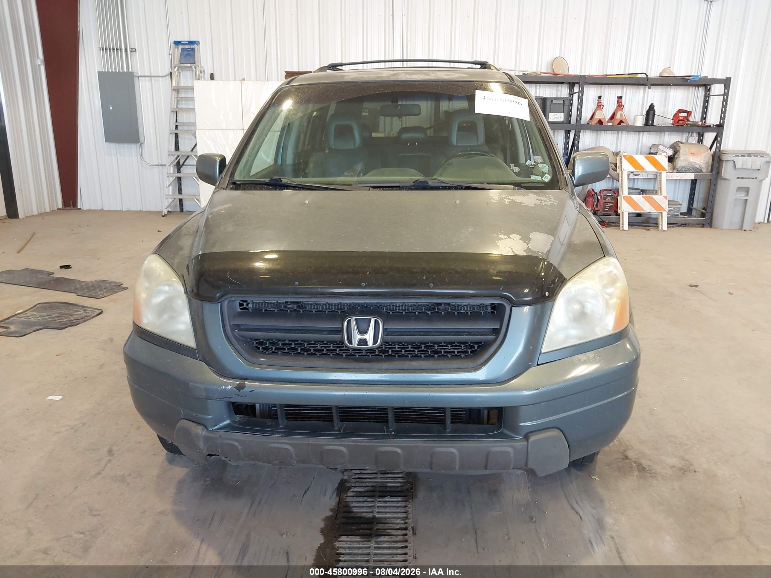 2005 Honda Pilot Ex-l Navy vin: 2HKYF18695H527447