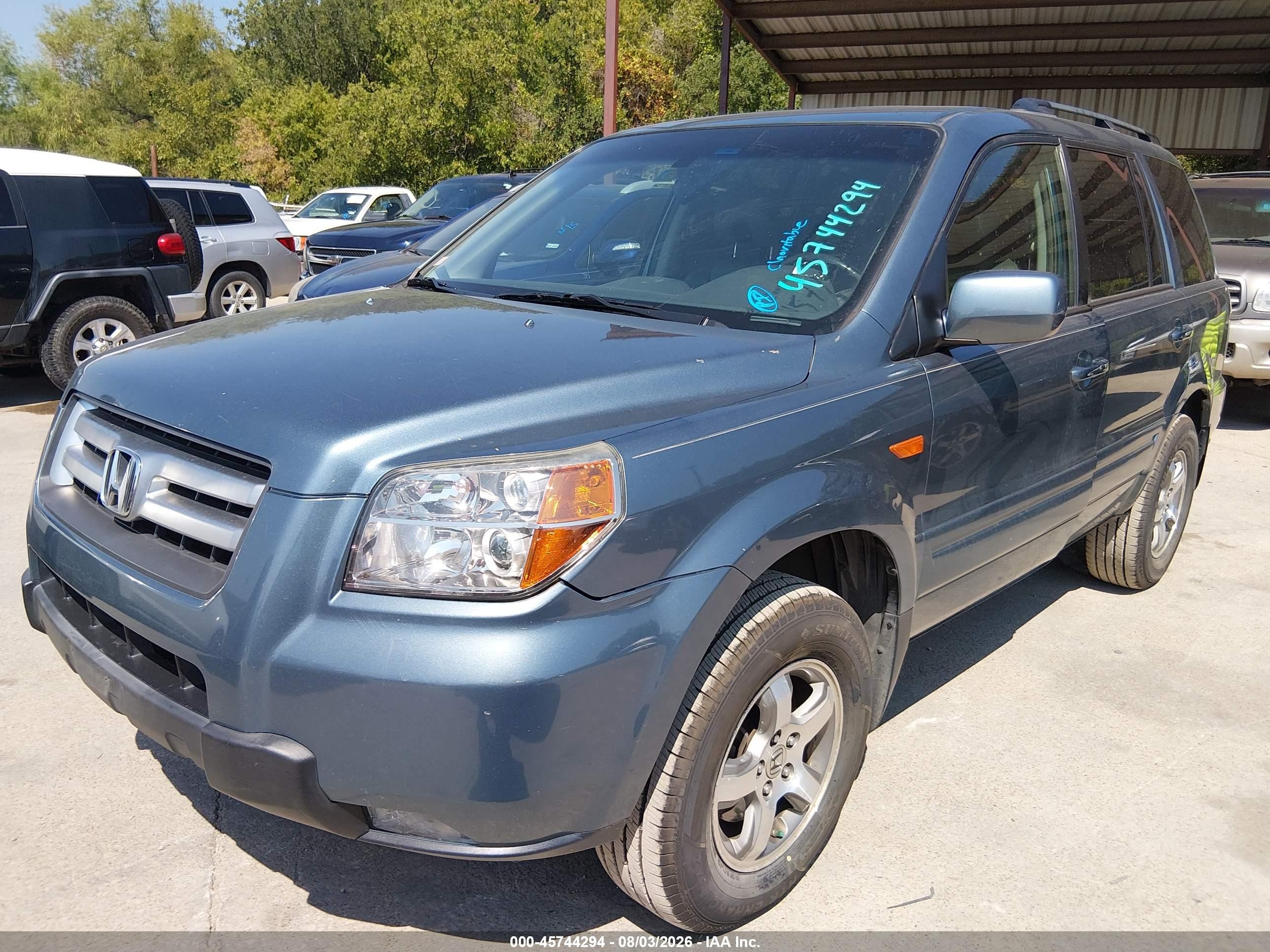 2006 Honda Pilot Ex-l Зеленый vin: 2HKYF18696H515221