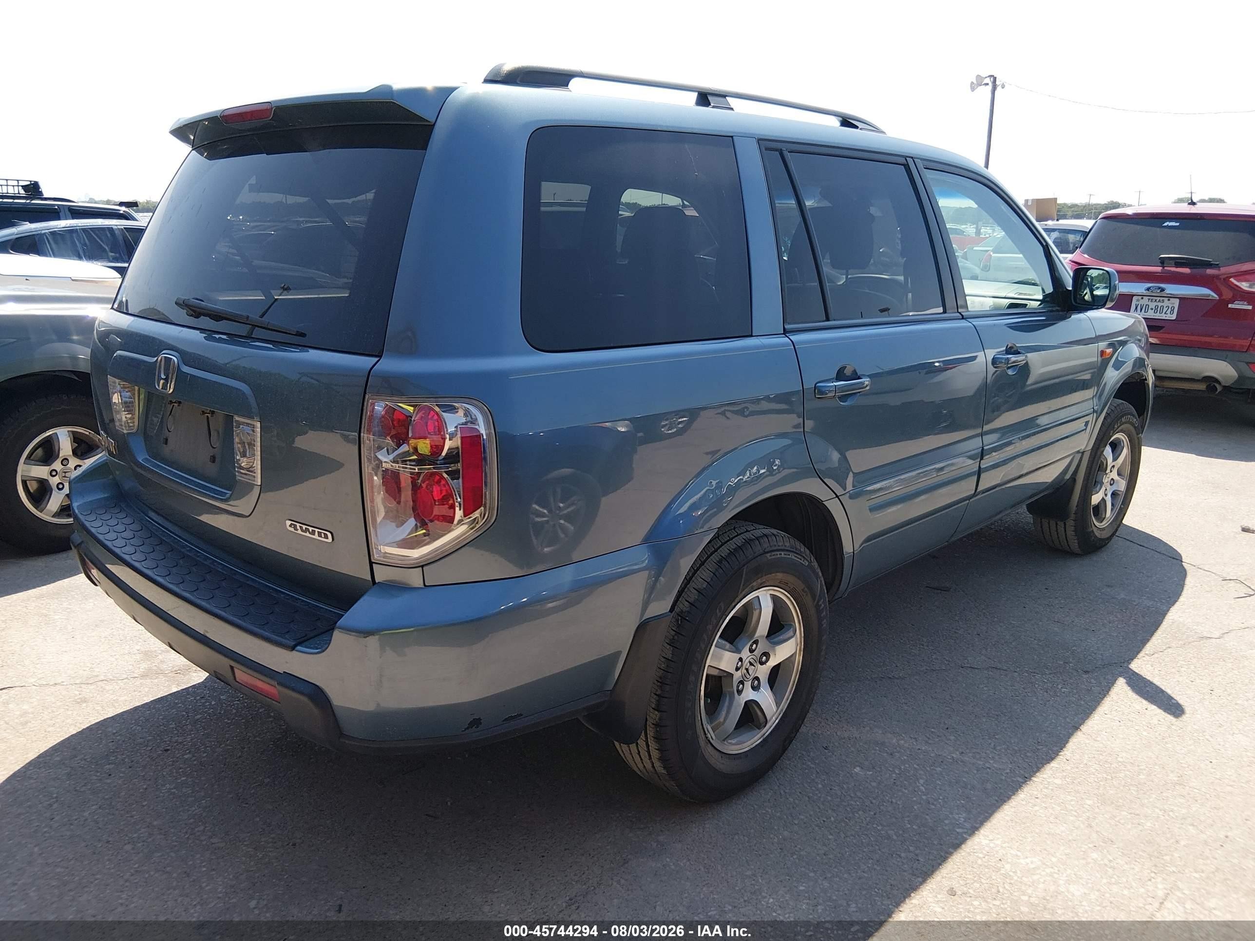 2006 Honda Pilot Ex-l Зеленый vin: 2HKYF18696H515221