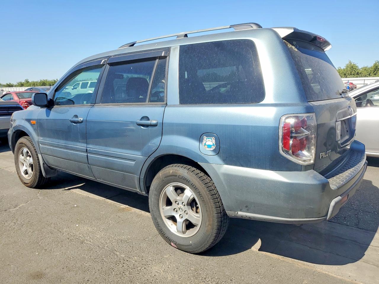 2006 Honda Pilot Ex Blue vin: 2HKYF18696H544685