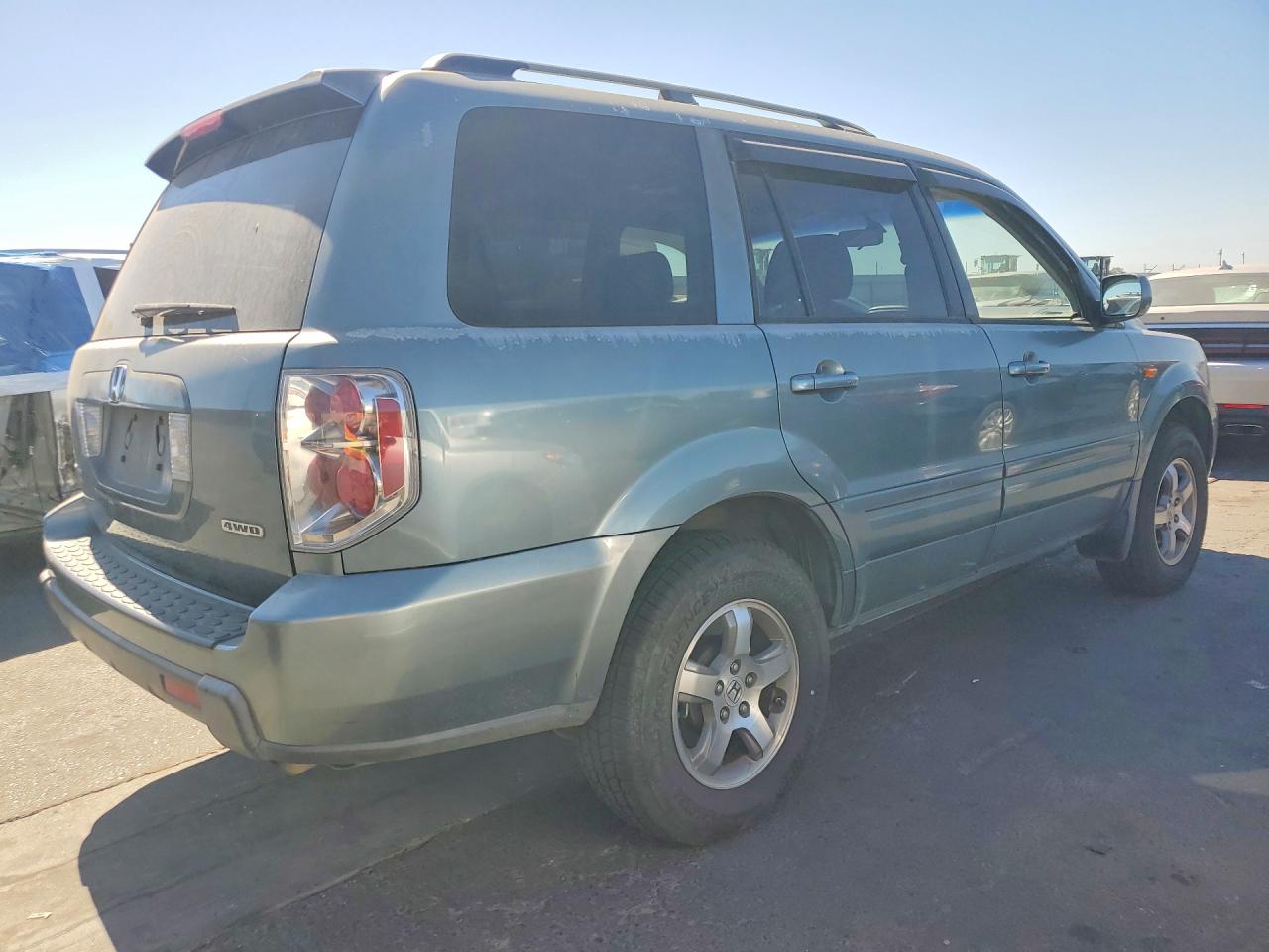 2006 Honda Pilot Ex Blue vin: 2HKYF18696H544685