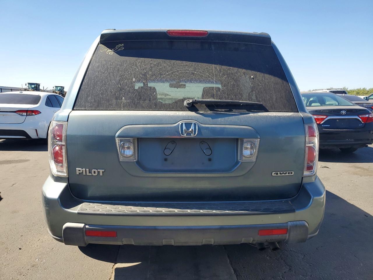 2006 Honda Pilot Ex Blue vin: 2HKYF18696H544685