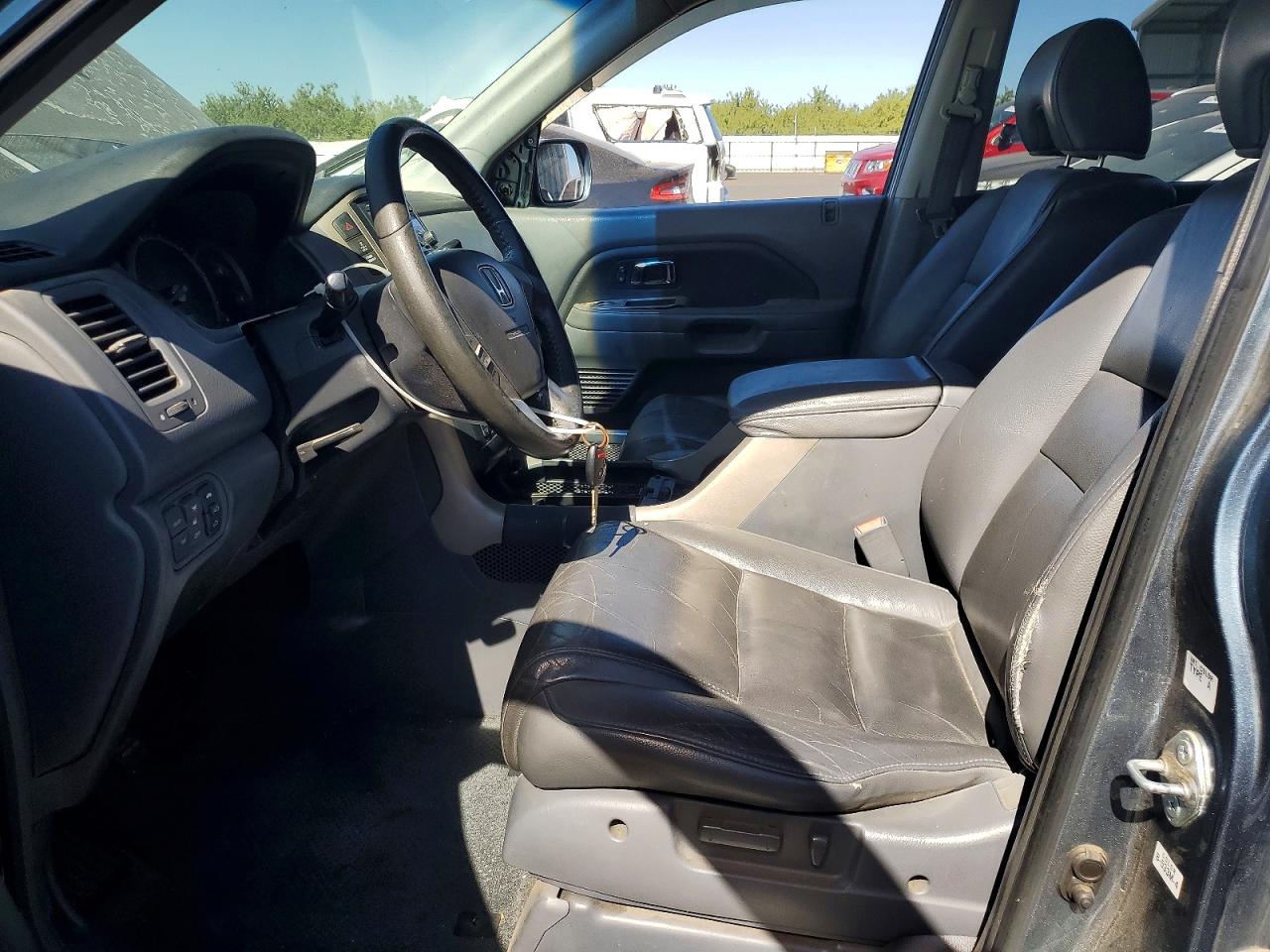 2006 Honda Pilot Ex Blue vin: 2HKYF18696H544685