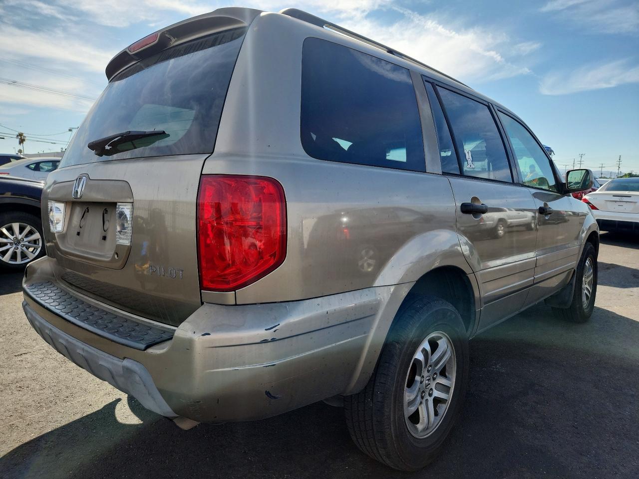 2003 Honda Pilot Exl Tan vin: 2HKYF186X3H530080