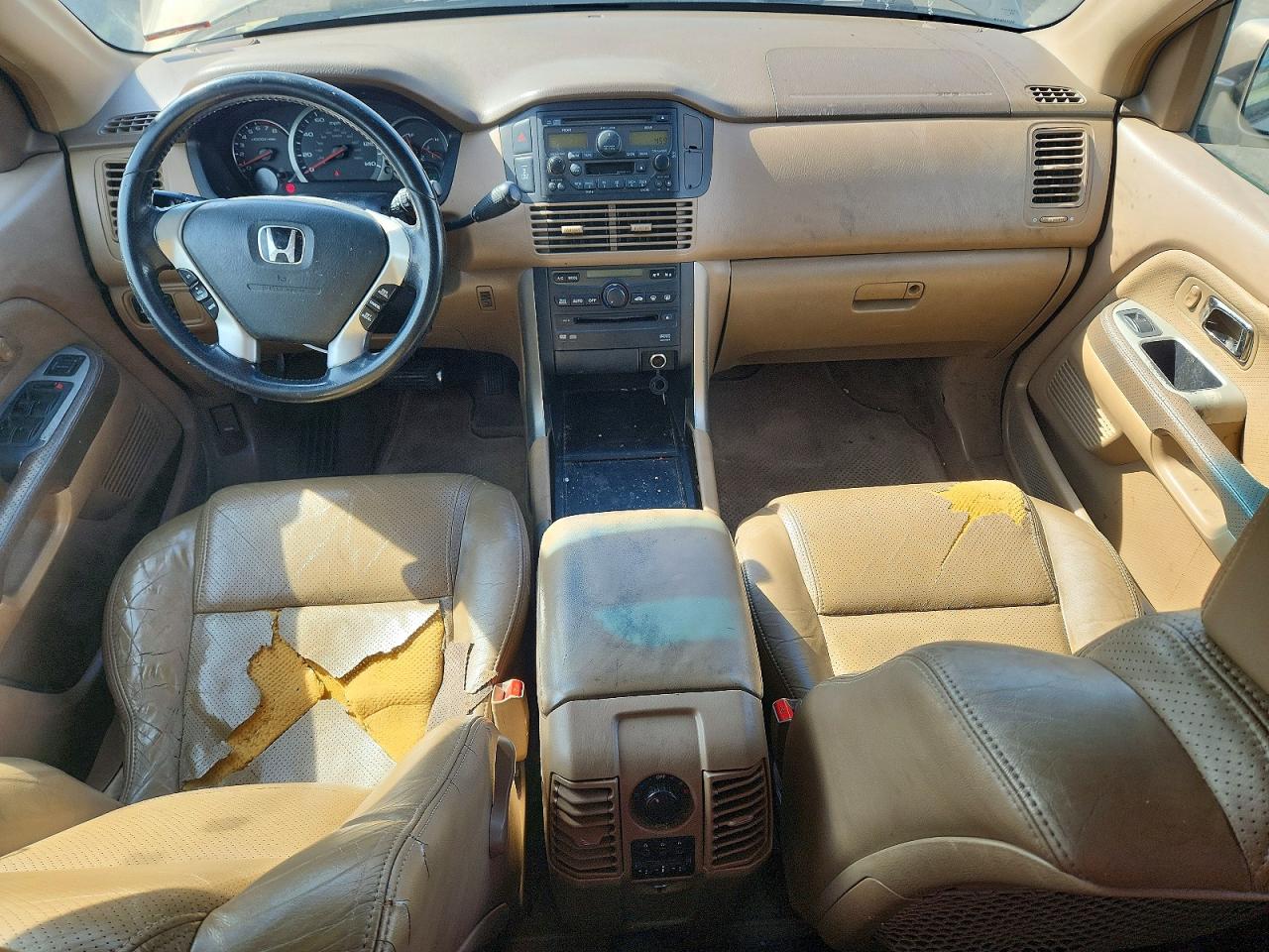 2003 Honda Pilot Exl Tan vin: 2HKYF186X3H530080