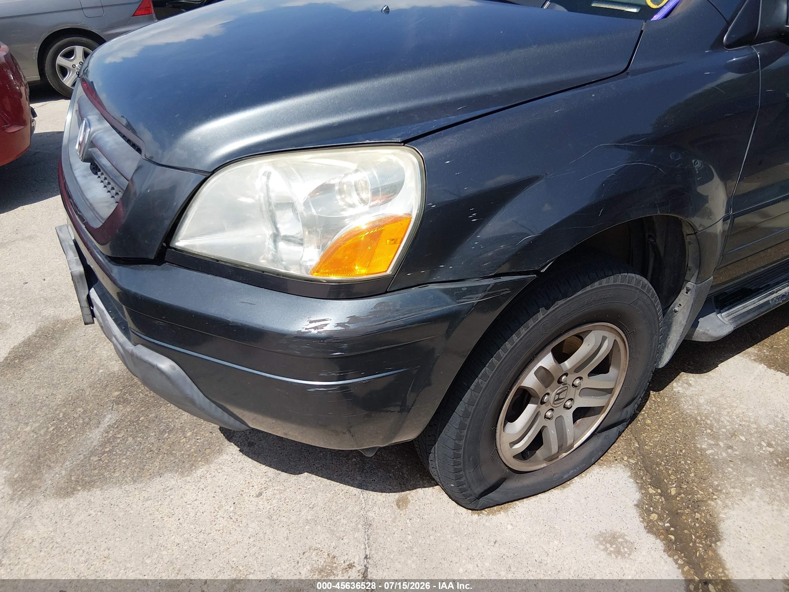 2003 Honda Pilot Ex-l Gray vin: 2HKYF186X3H545324