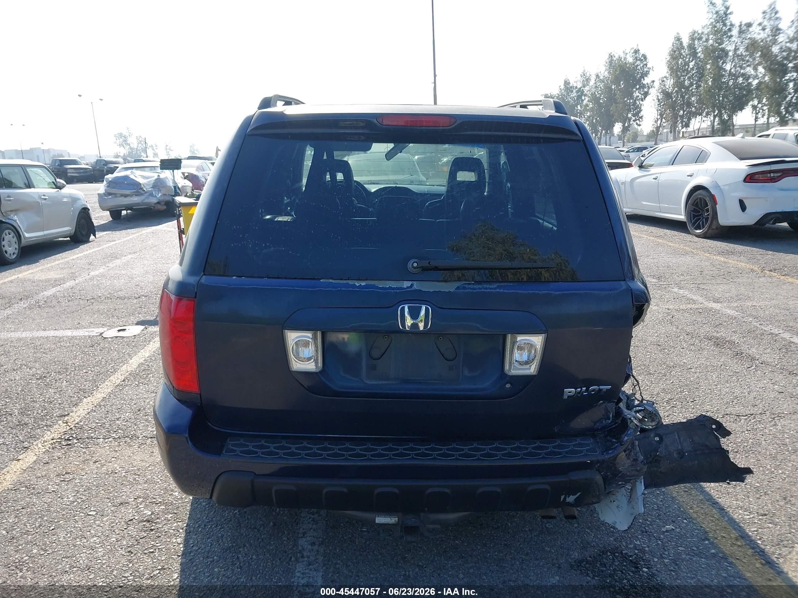 2004 Honda Pilot Ex-l Blue vin: 2HKYF186X4H522384