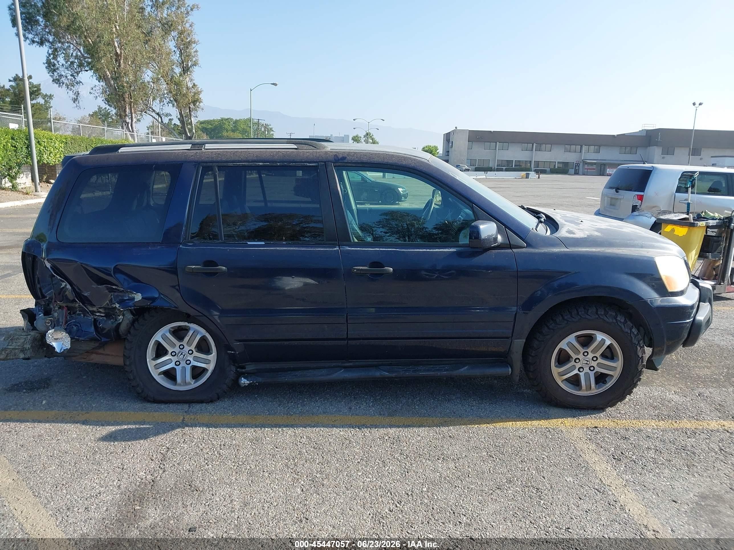 2004 Honda Pilot Ex-l Blue vin: 2HKYF186X4H522384