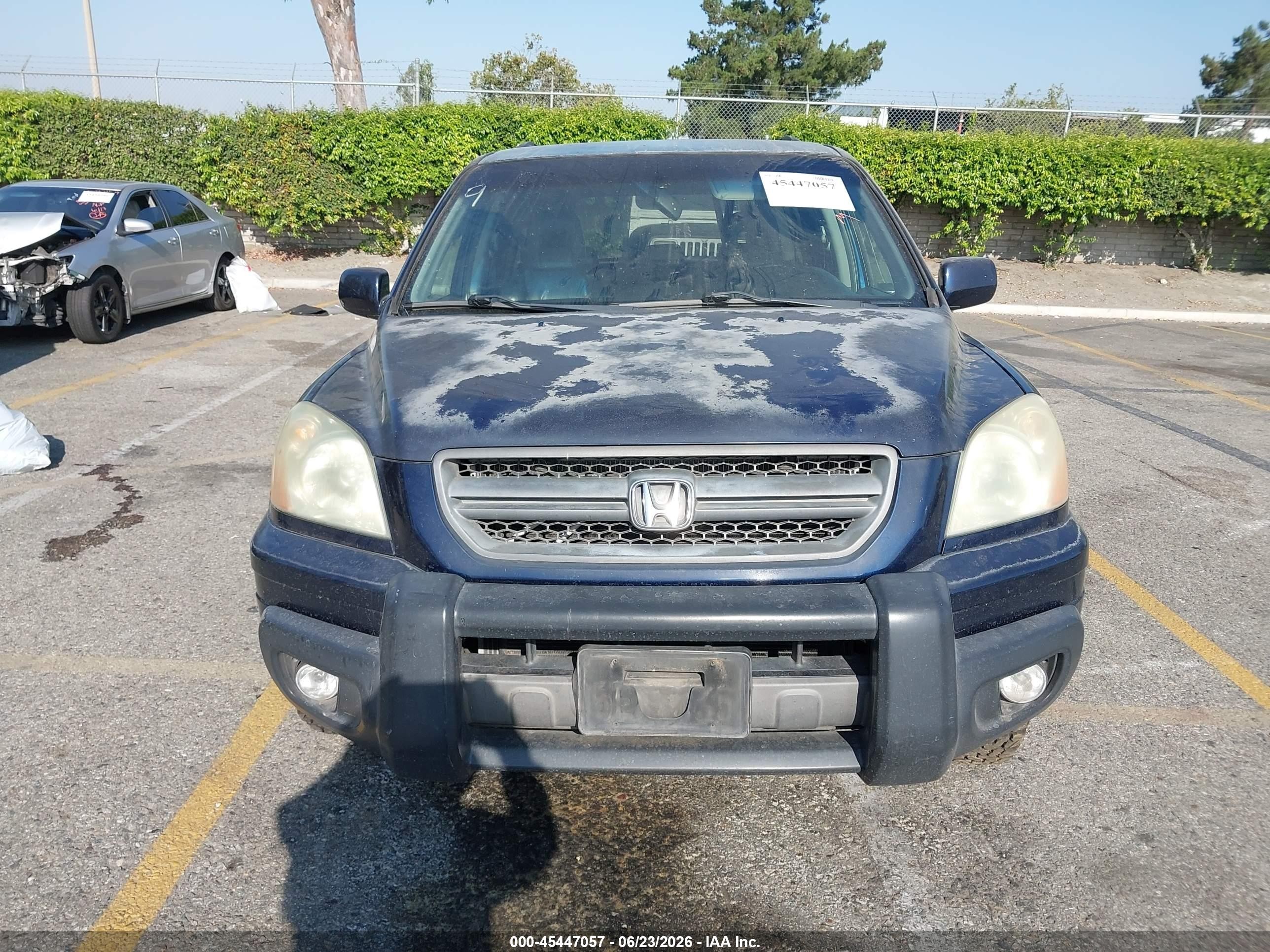 2004 Honda Pilot Ex-l Blue vin: 2HKYF186X4H522384