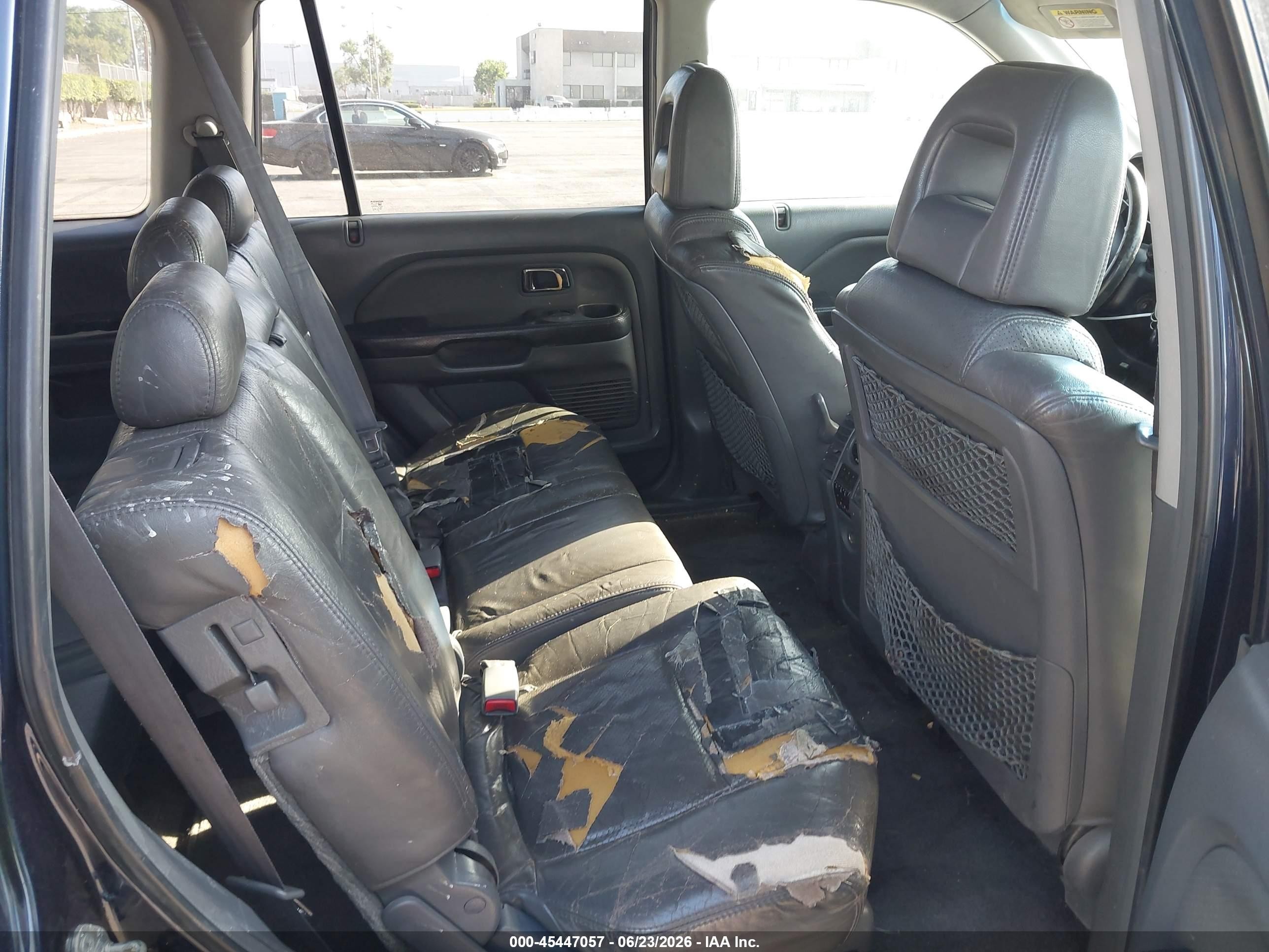 2004 Honda Pilot Ex-l Blue vin: 2HKYF186X4H522384